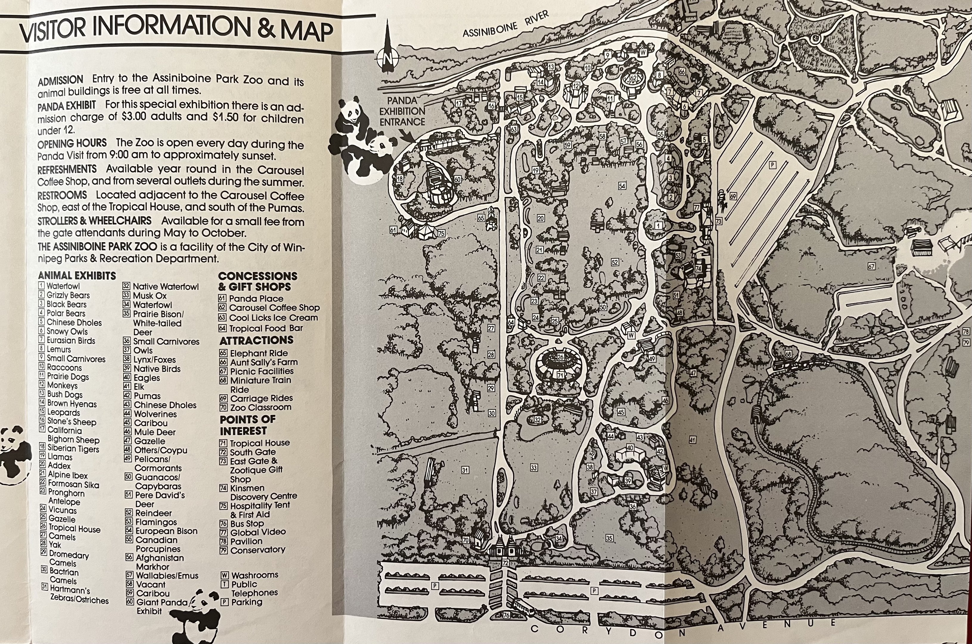 Zoo Map - 1989