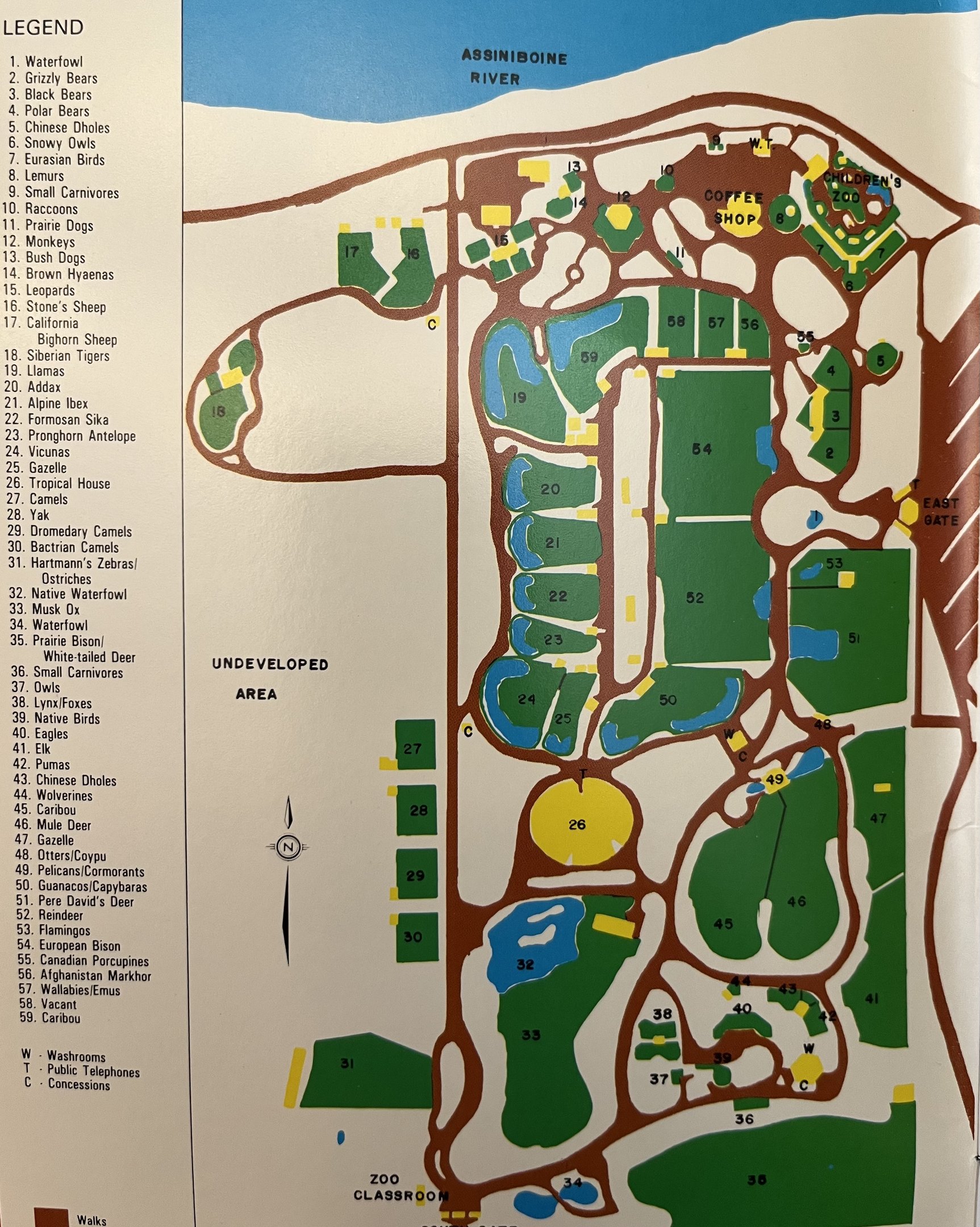 Zoo Map - 1993