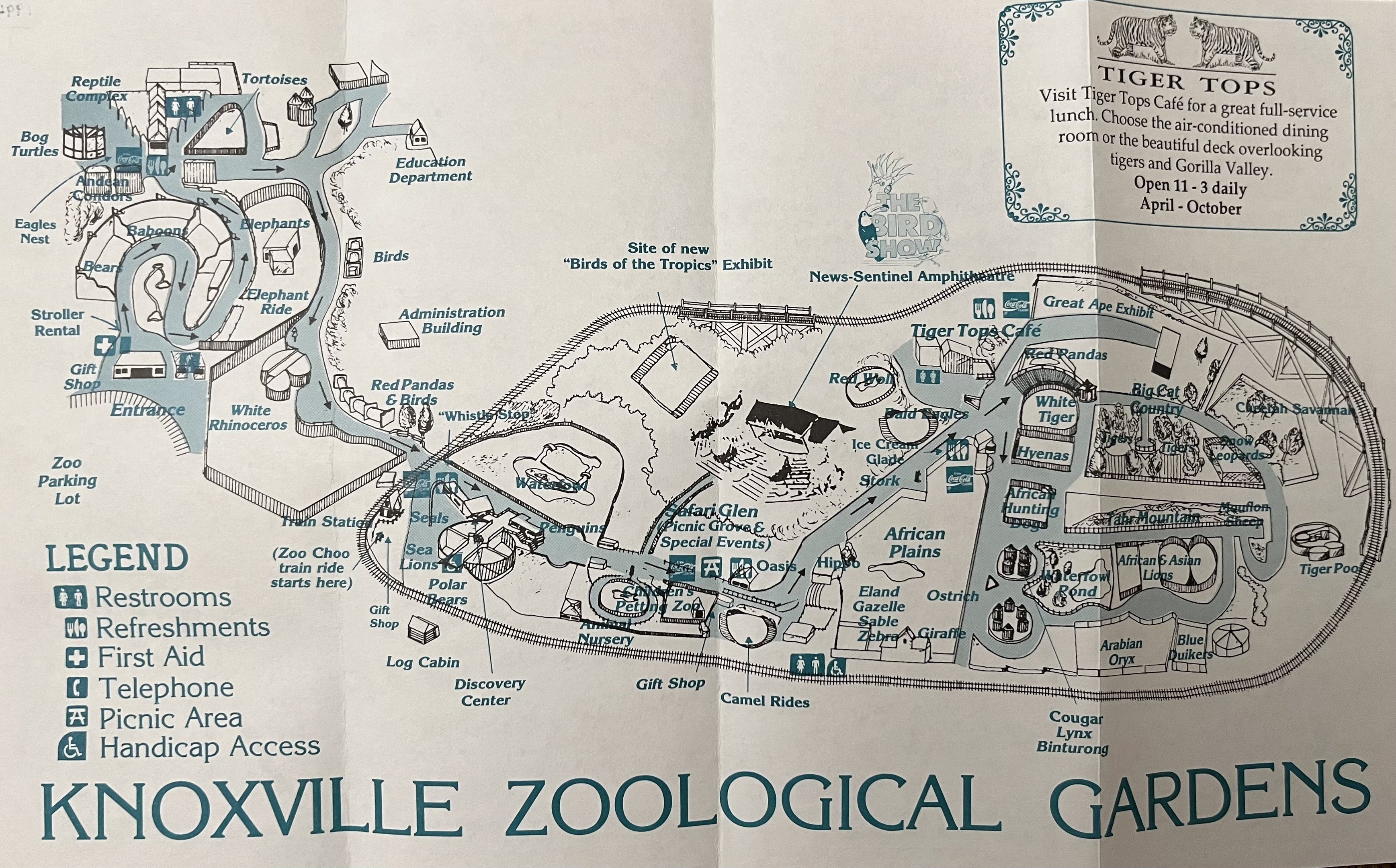 Zoo Map - 1994