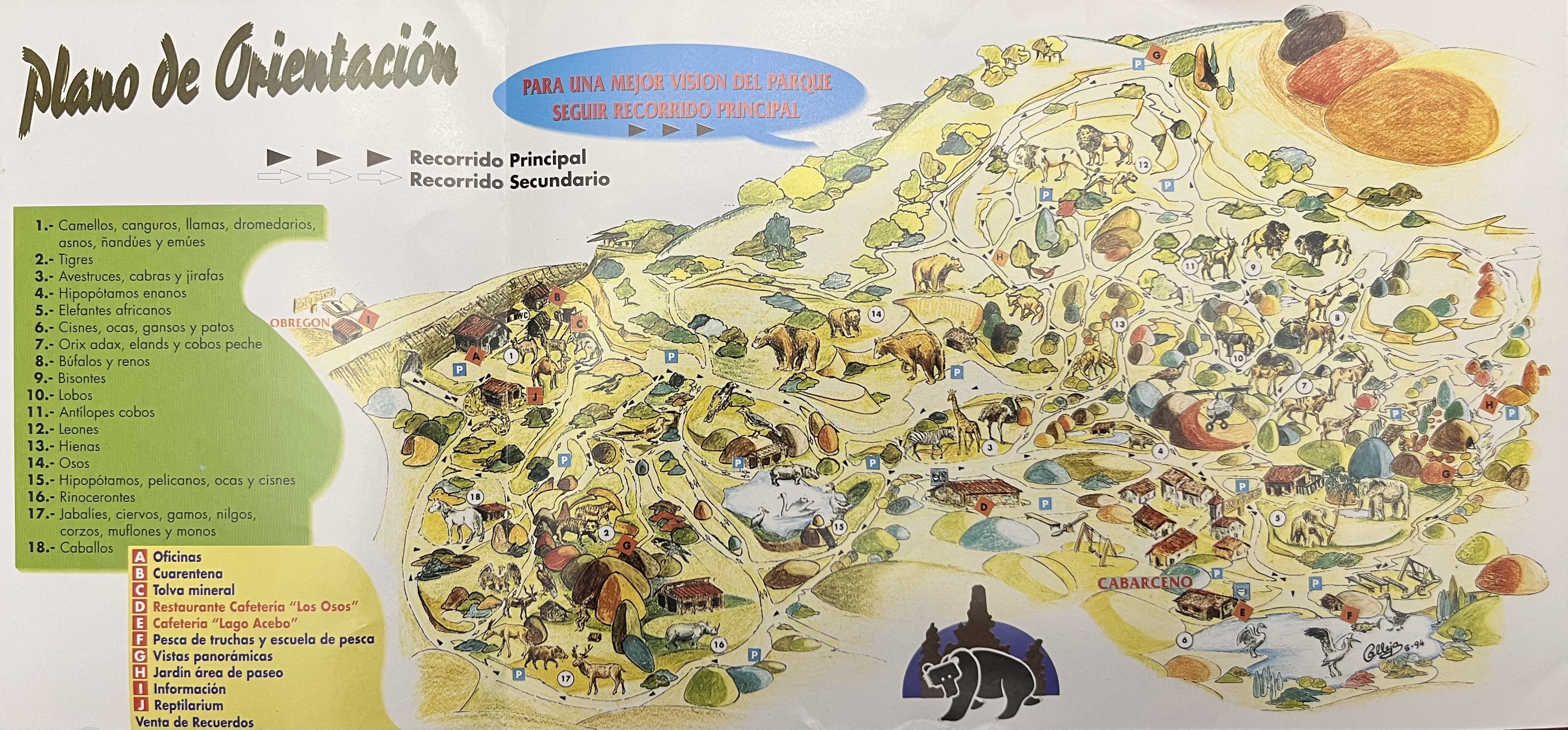Zoo Map - 1994