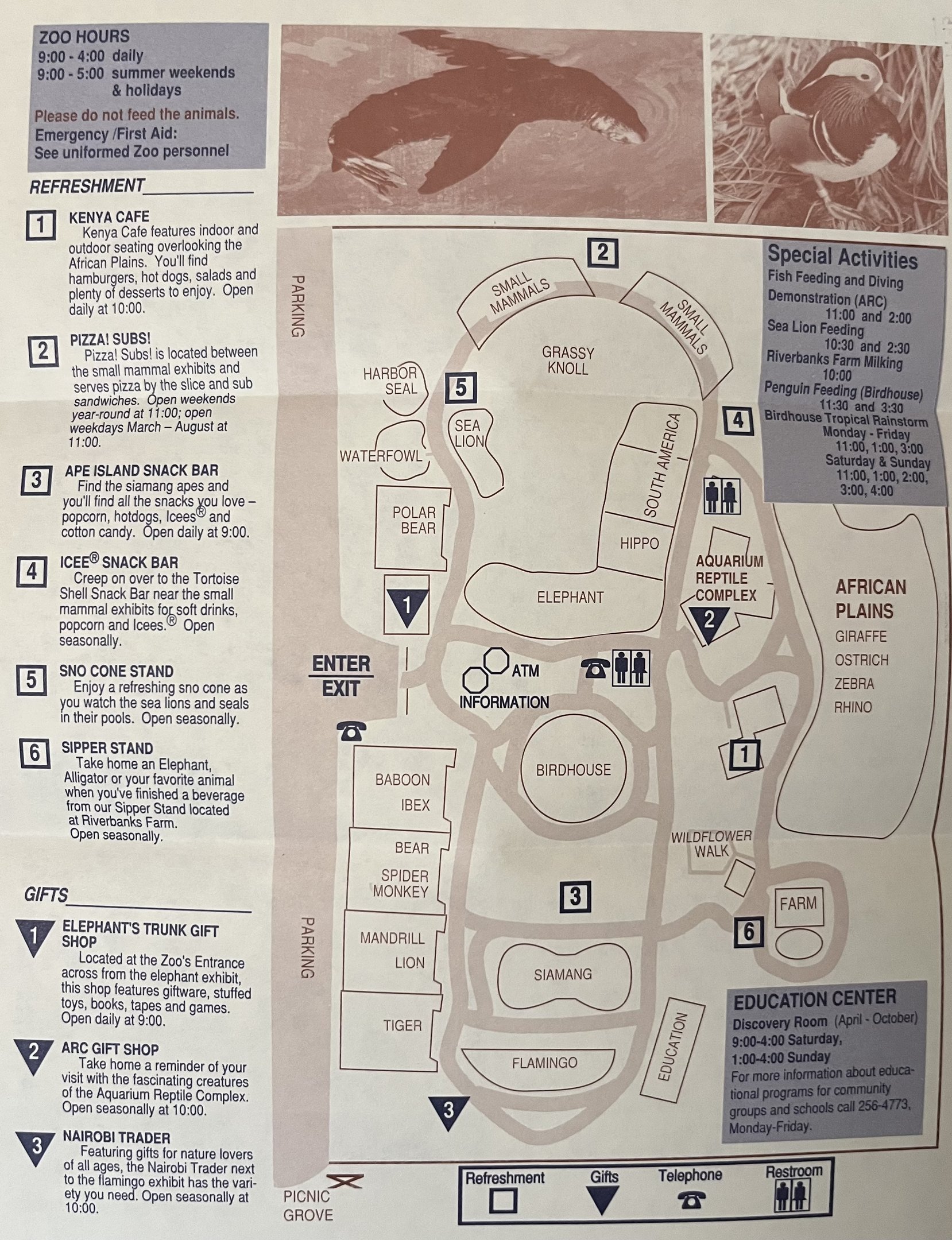 Zoo Map - 1995
