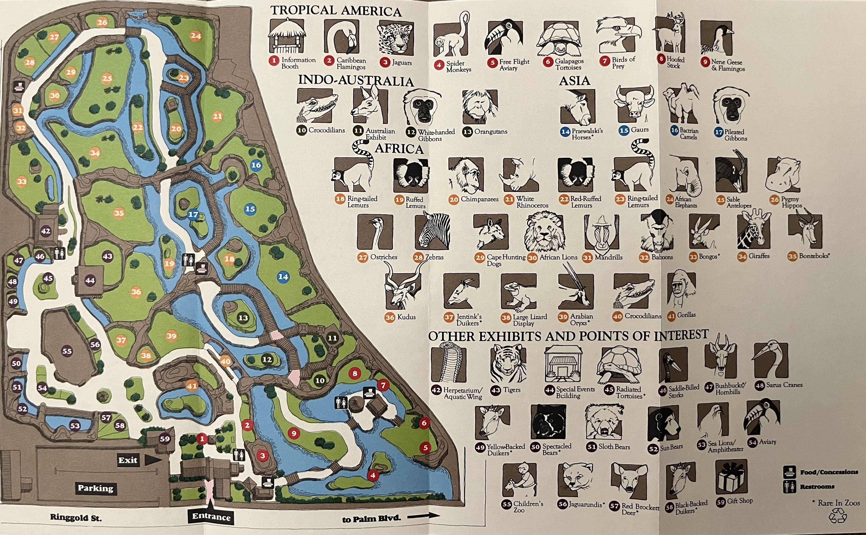 Zoo Map - 1995