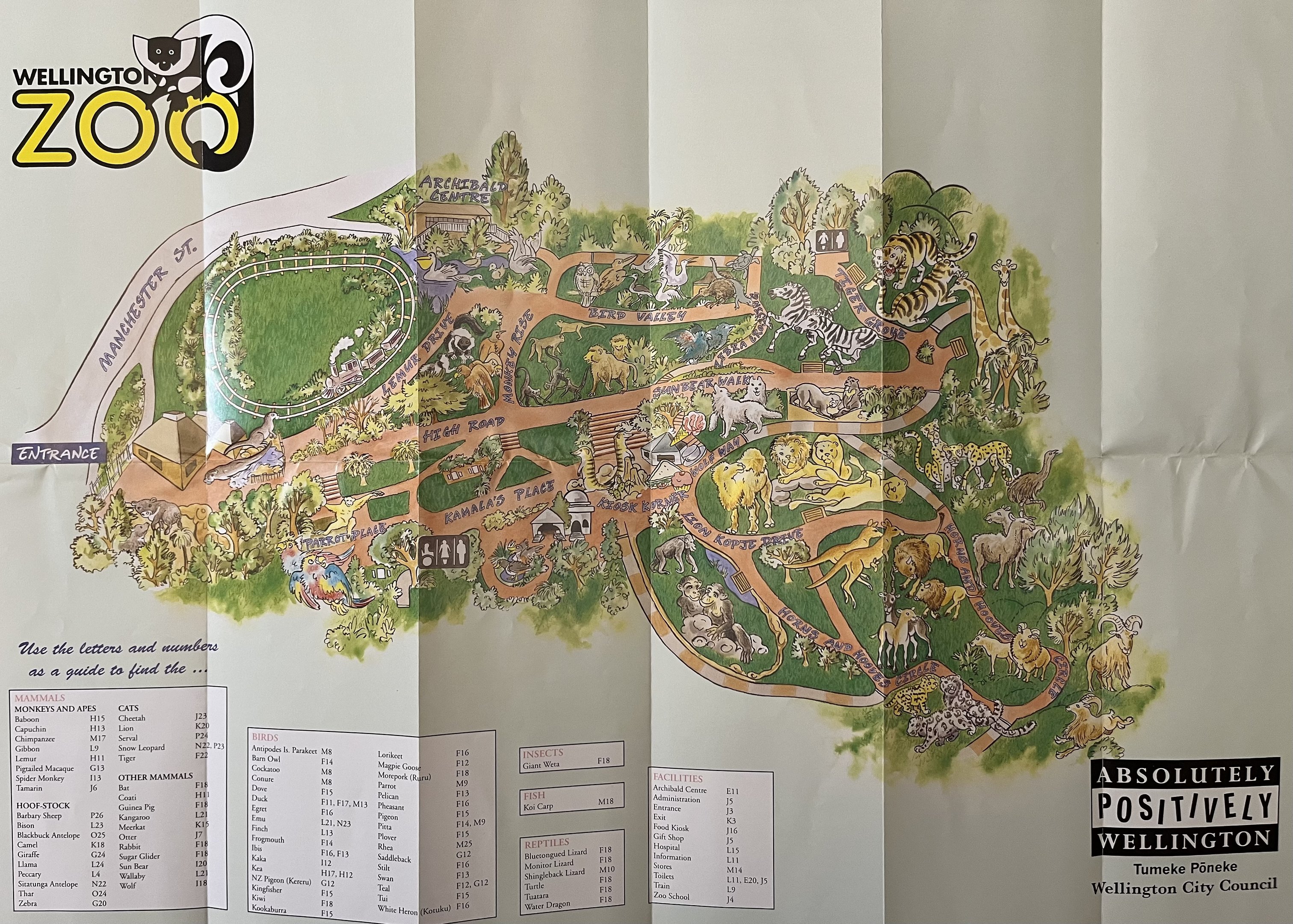 Zoo Map - 1995