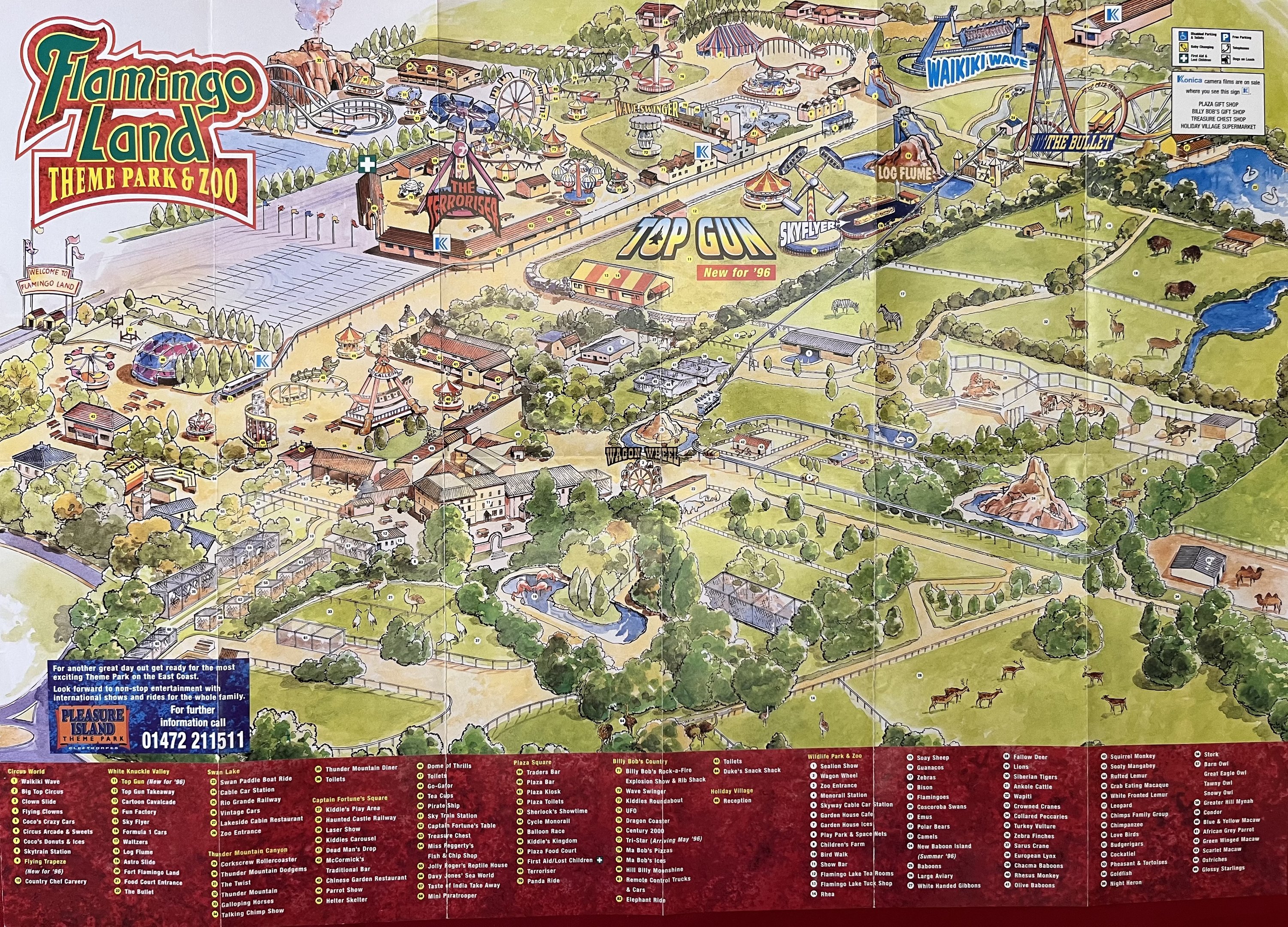 Zoo Map - 1996