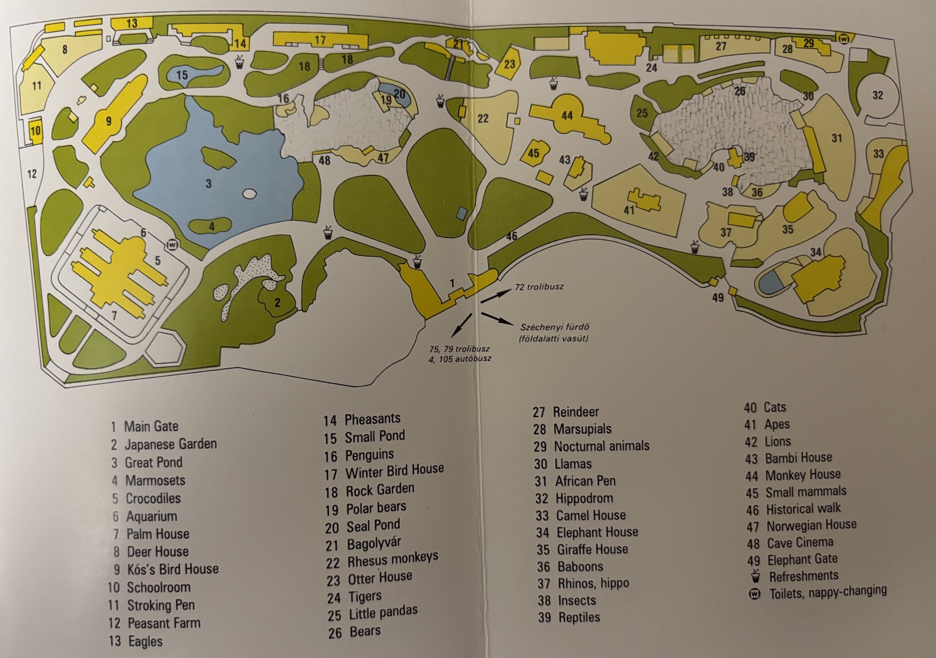 Zoo Map - 1996