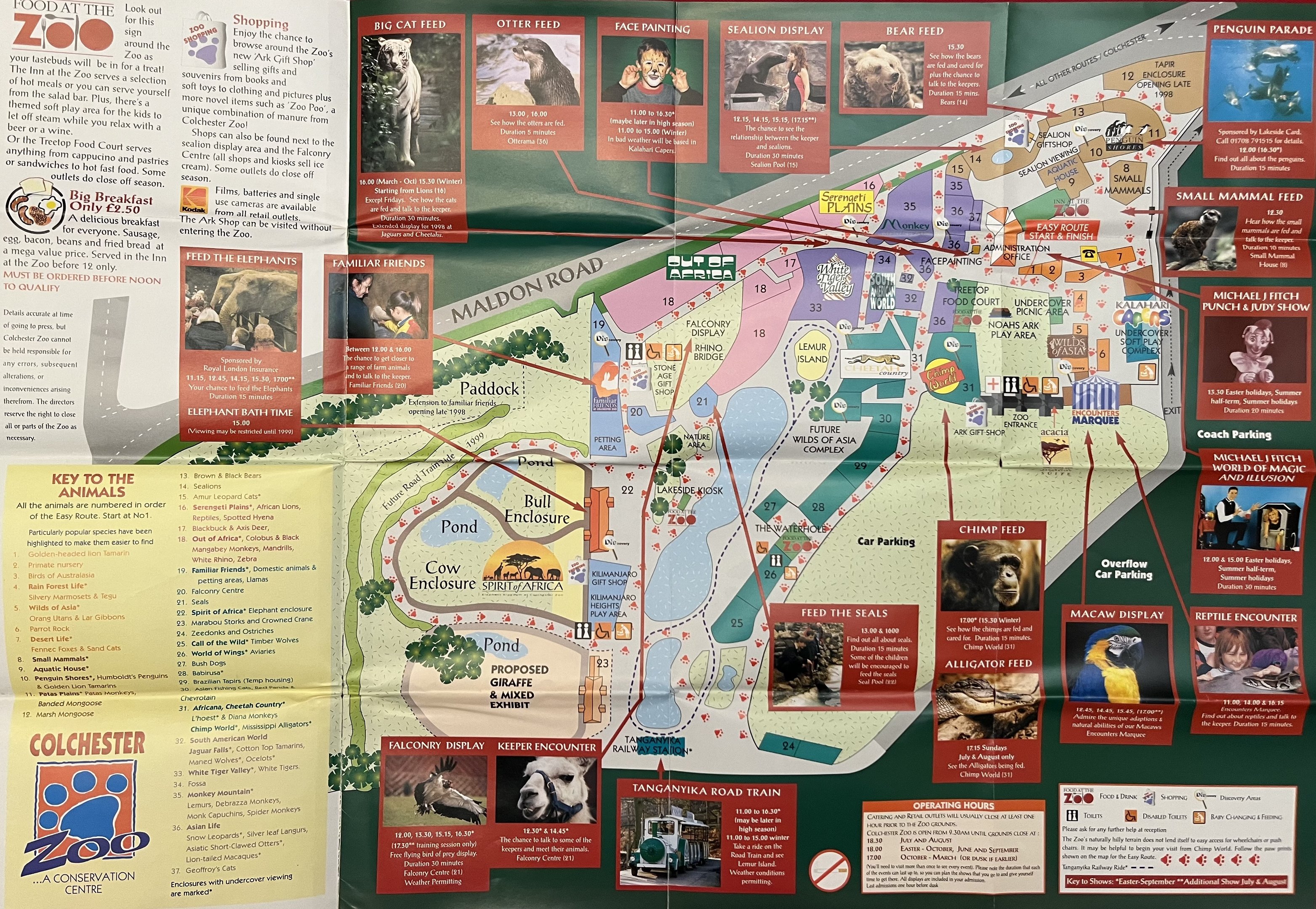 Zoo Map - 1998