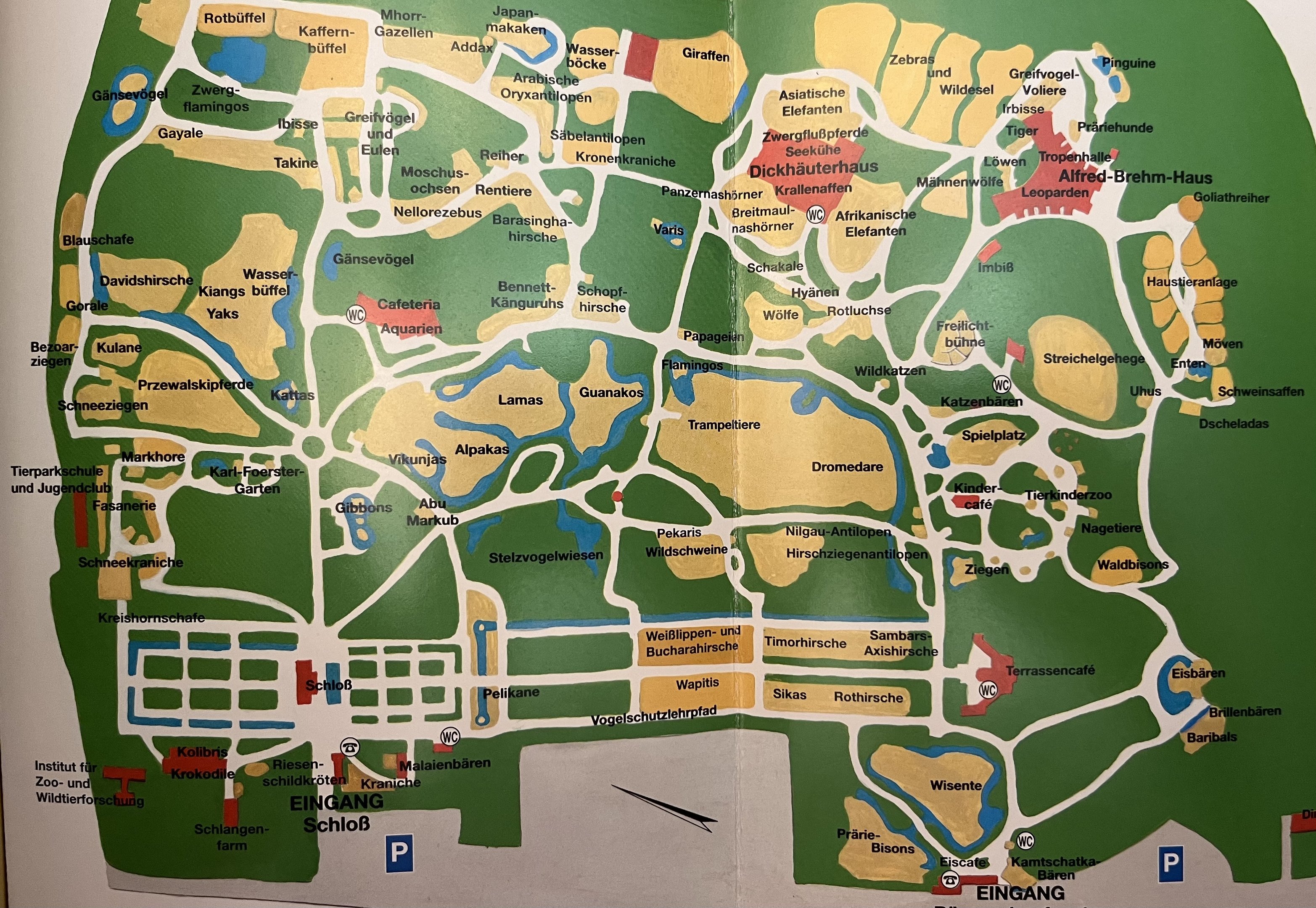 Zoo Map - 1998