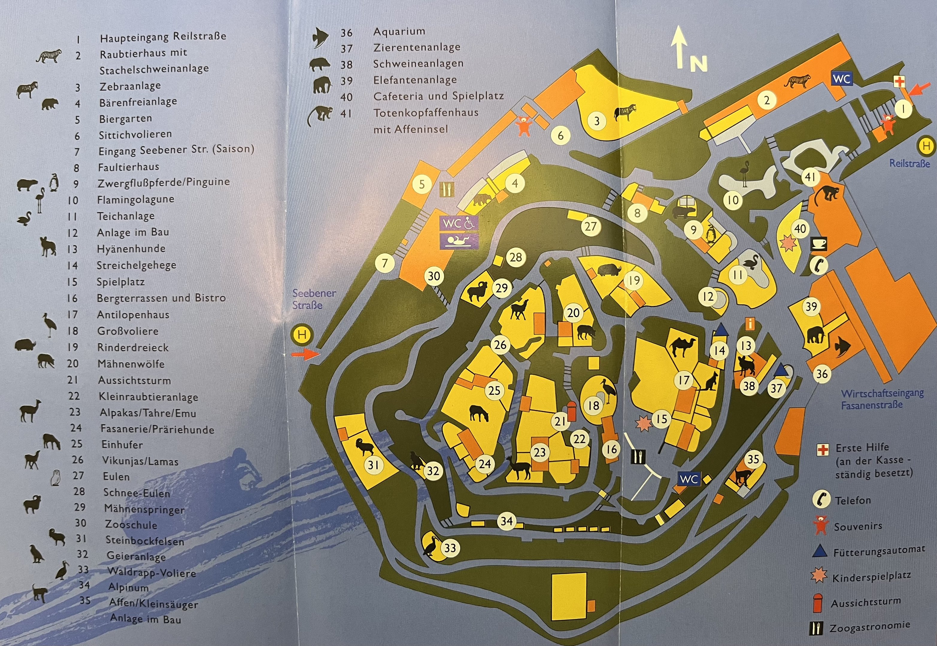Zoo Map - 1998