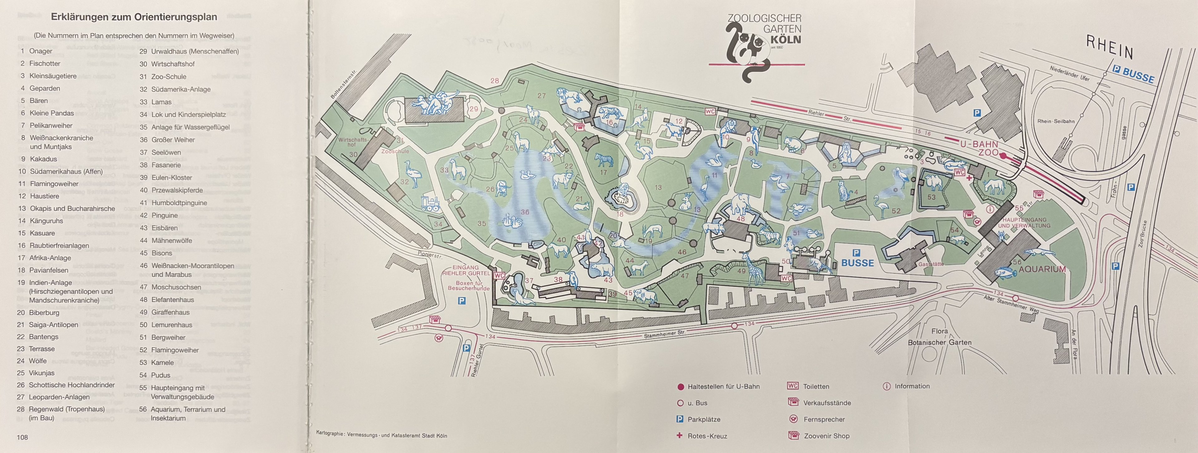 Zoo Map - 1998