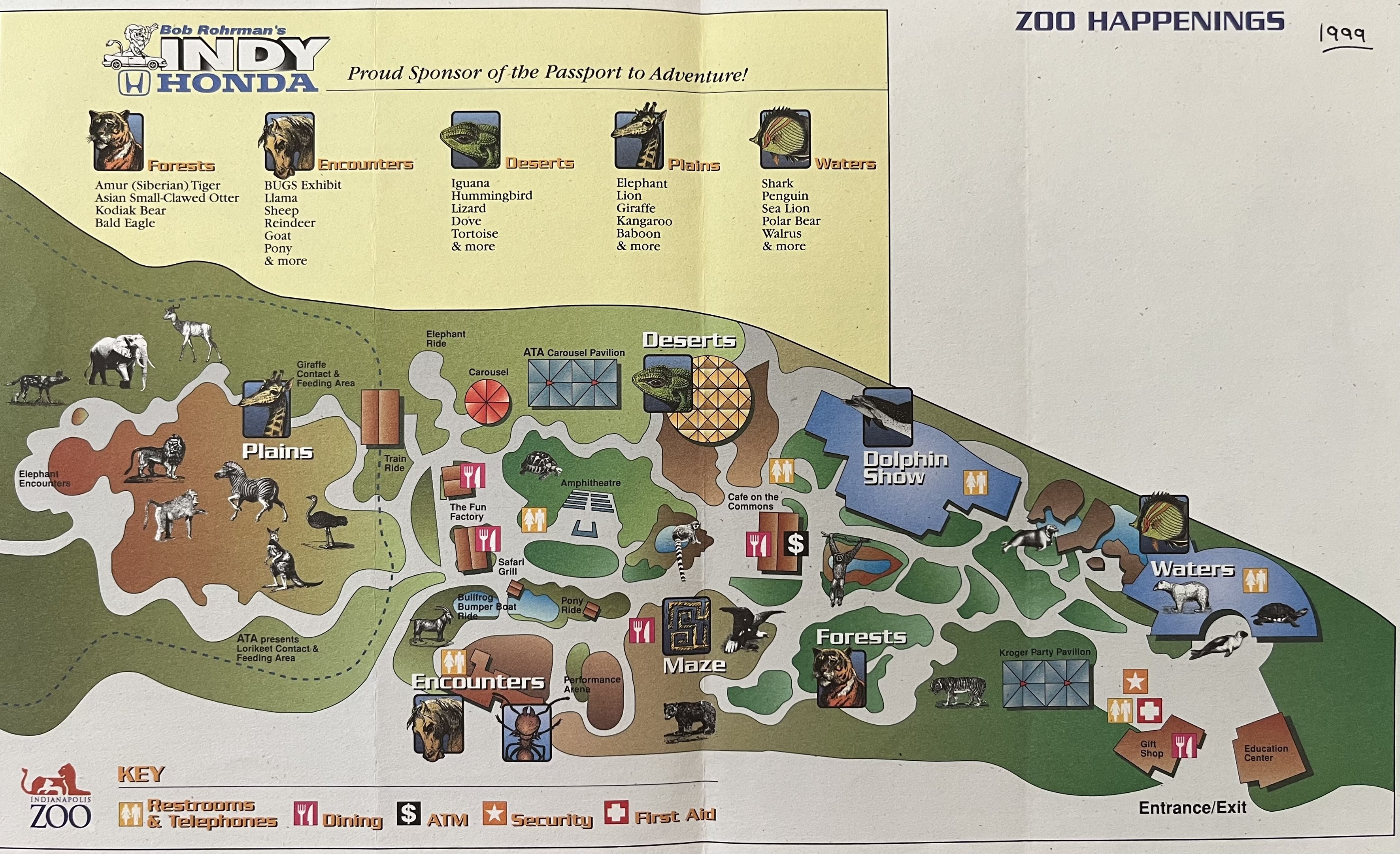 Zoo Map - 1999
