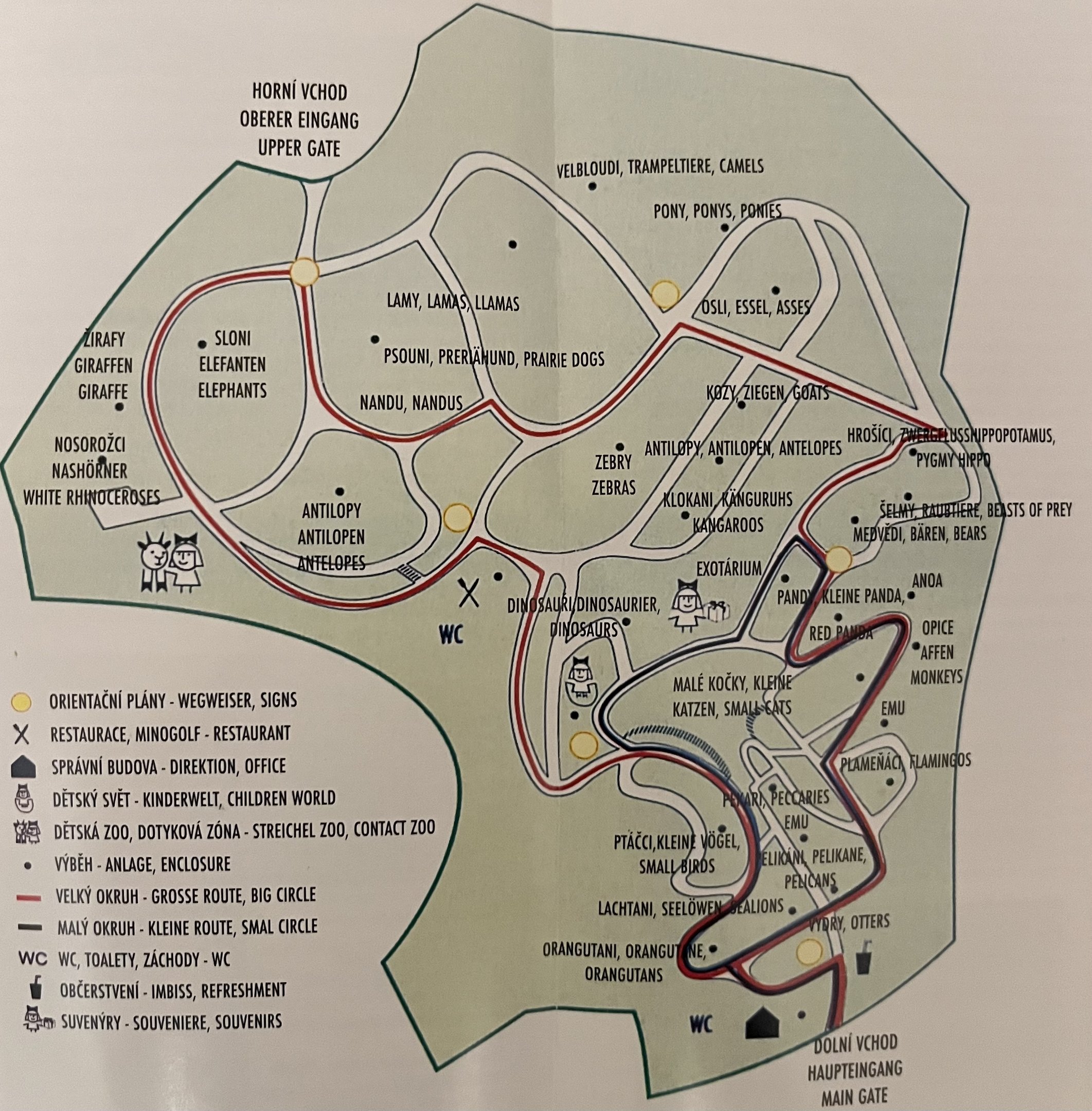Zoo Map - 1999