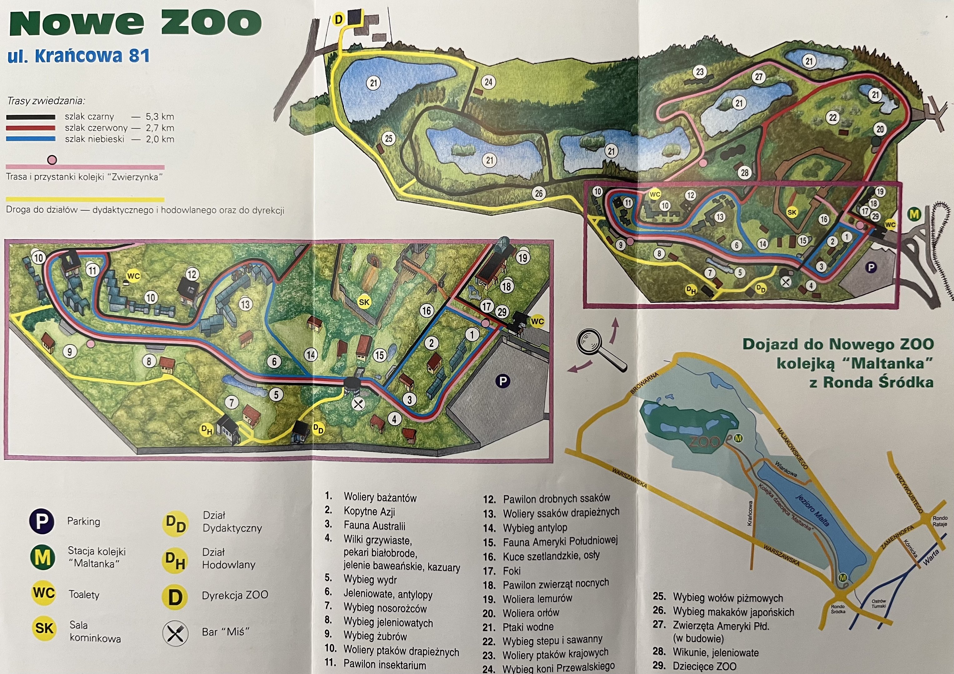 Zoo Map - 1999