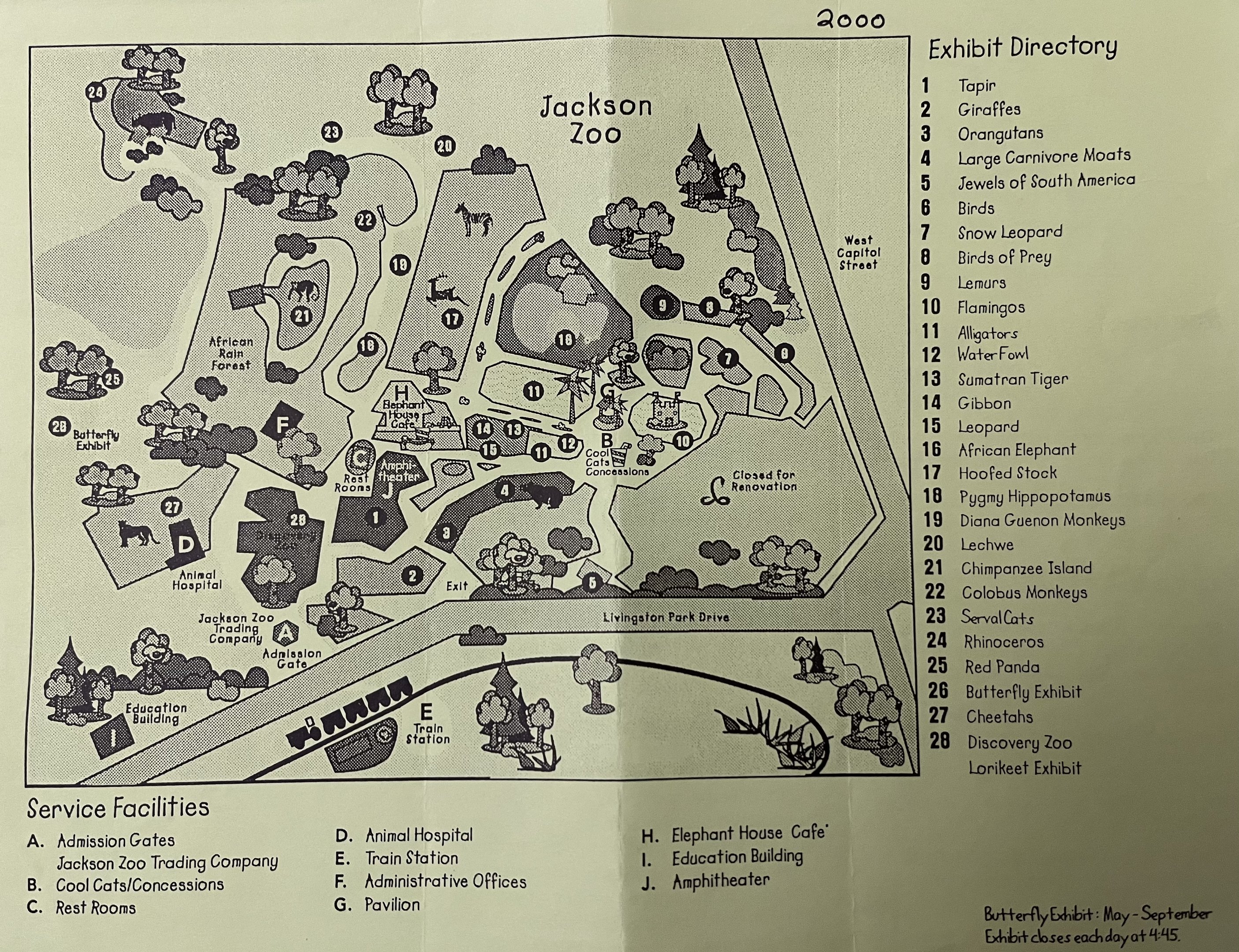Zoo Map - 2000