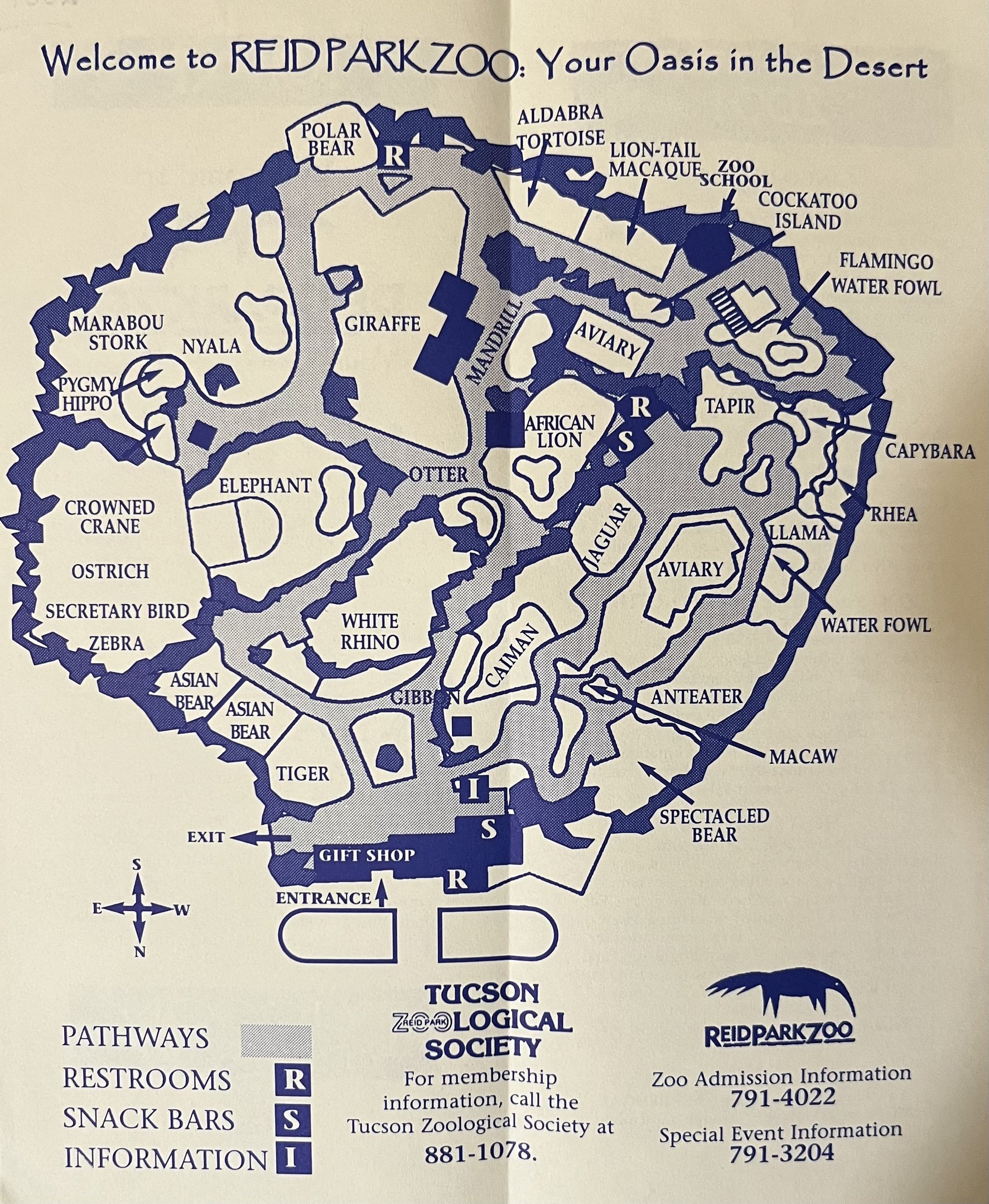 Zoo Map - 2001