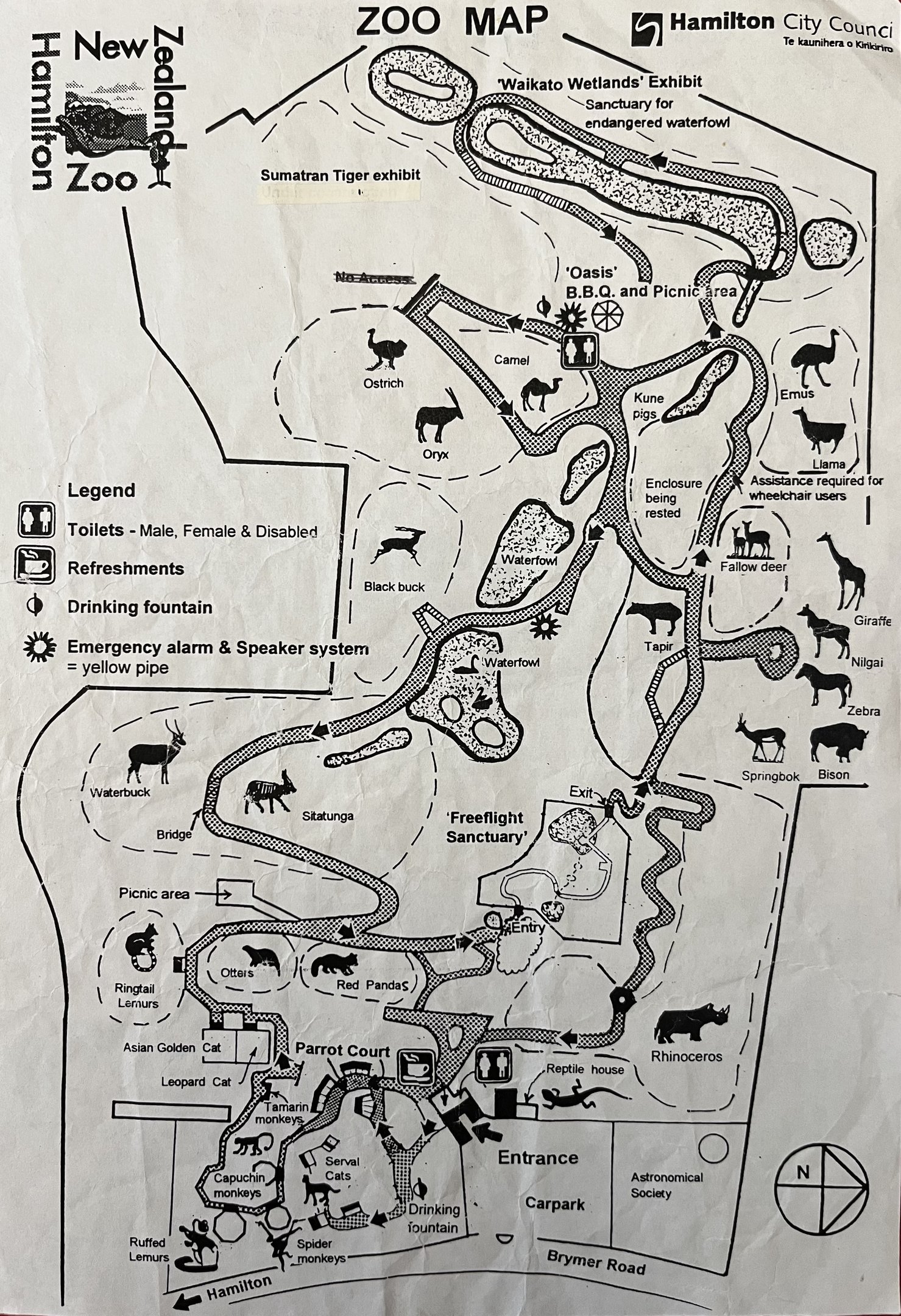 Zoo Map - 2001