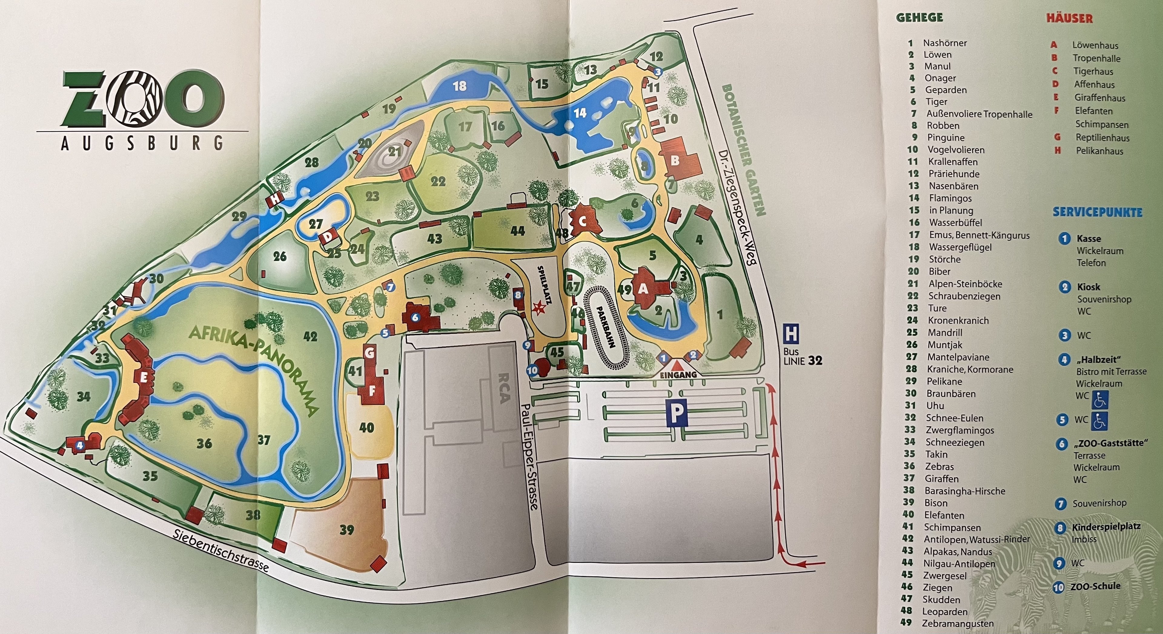 Zoo Map - 2001
