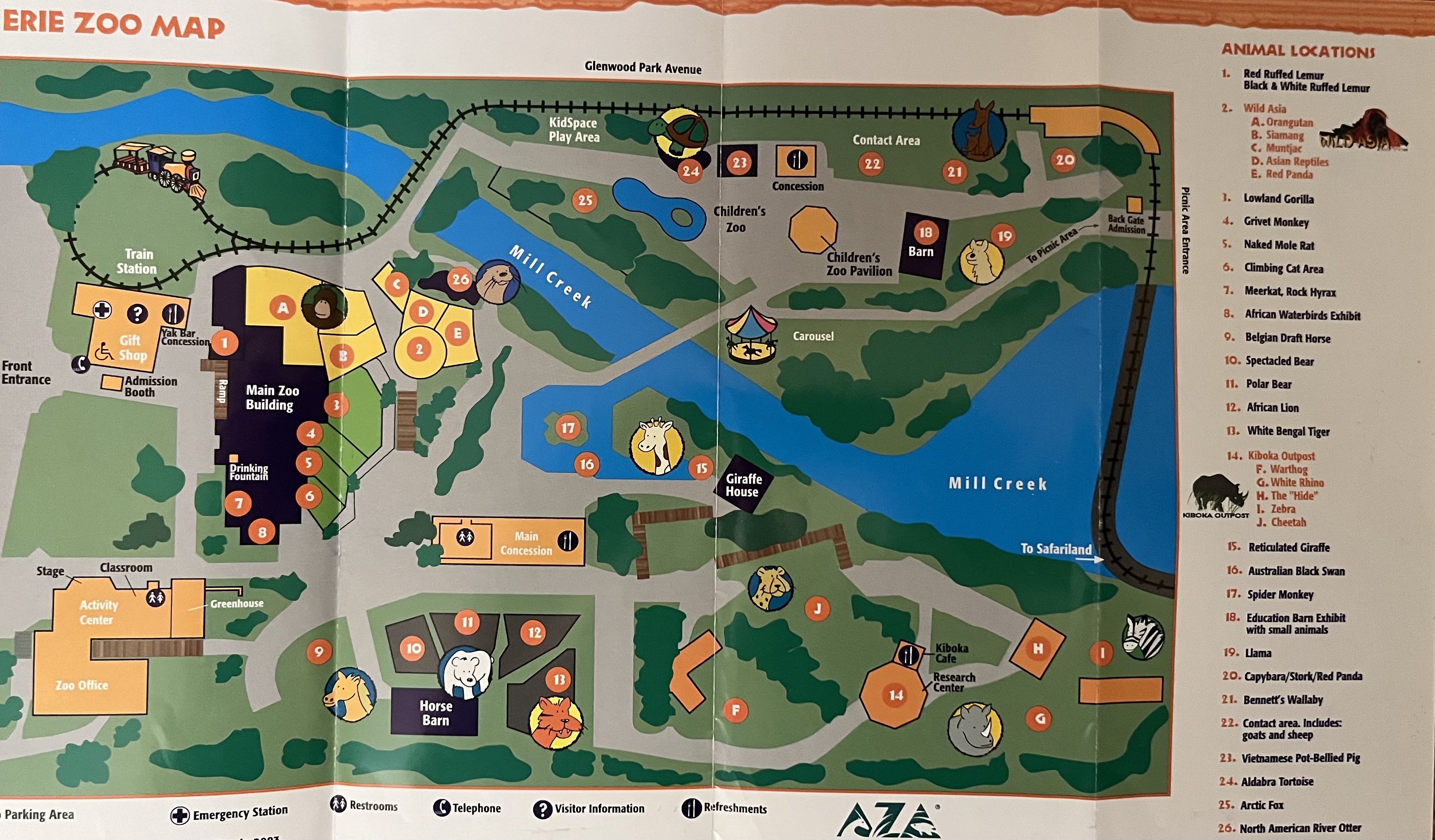 Zoo Map - 2002