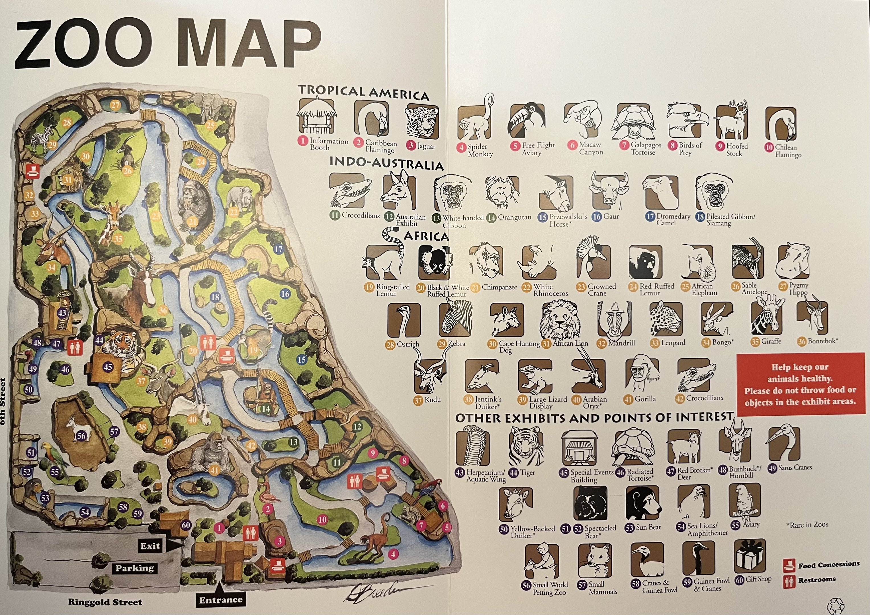Zoo Map - 2002