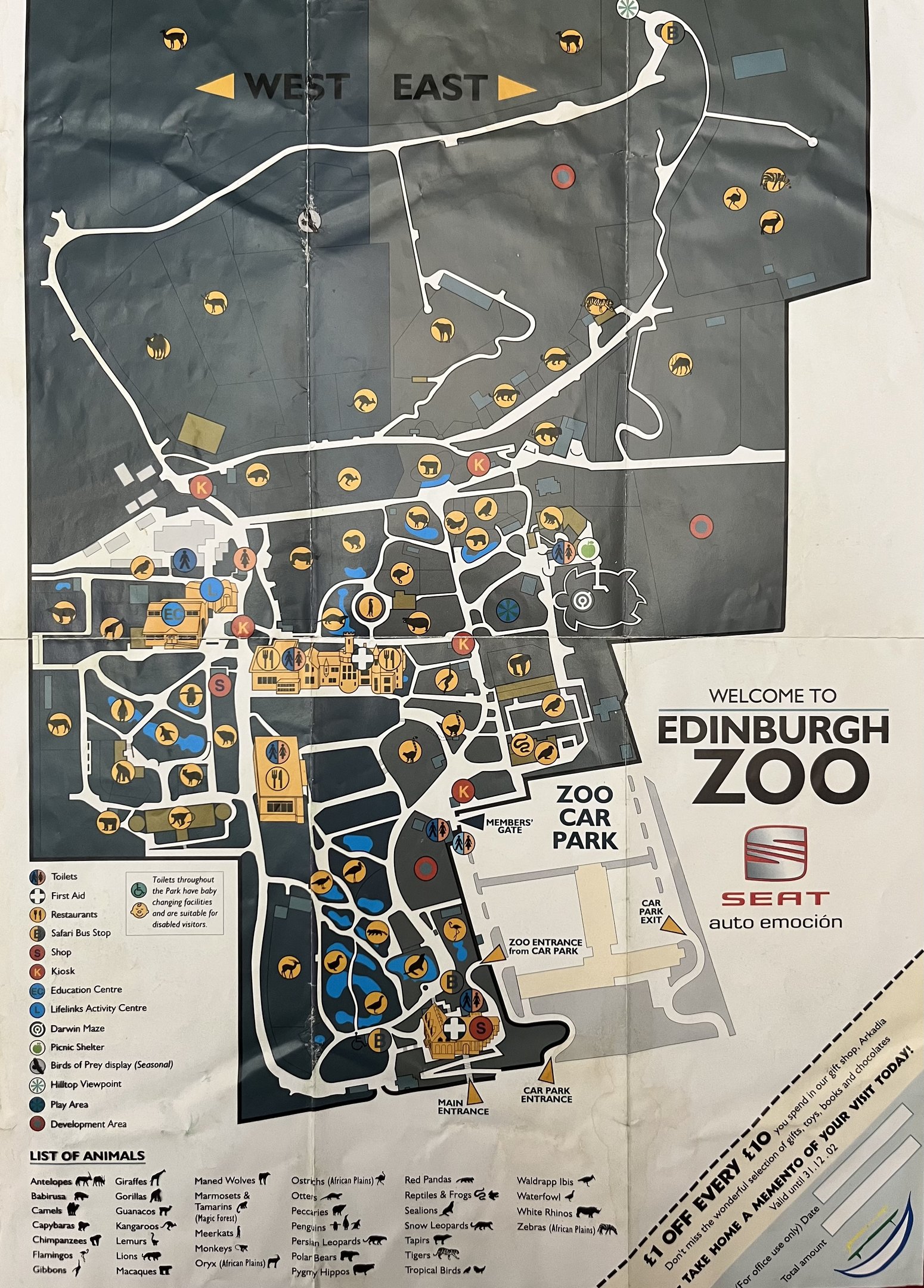 Zoo Map - 2002