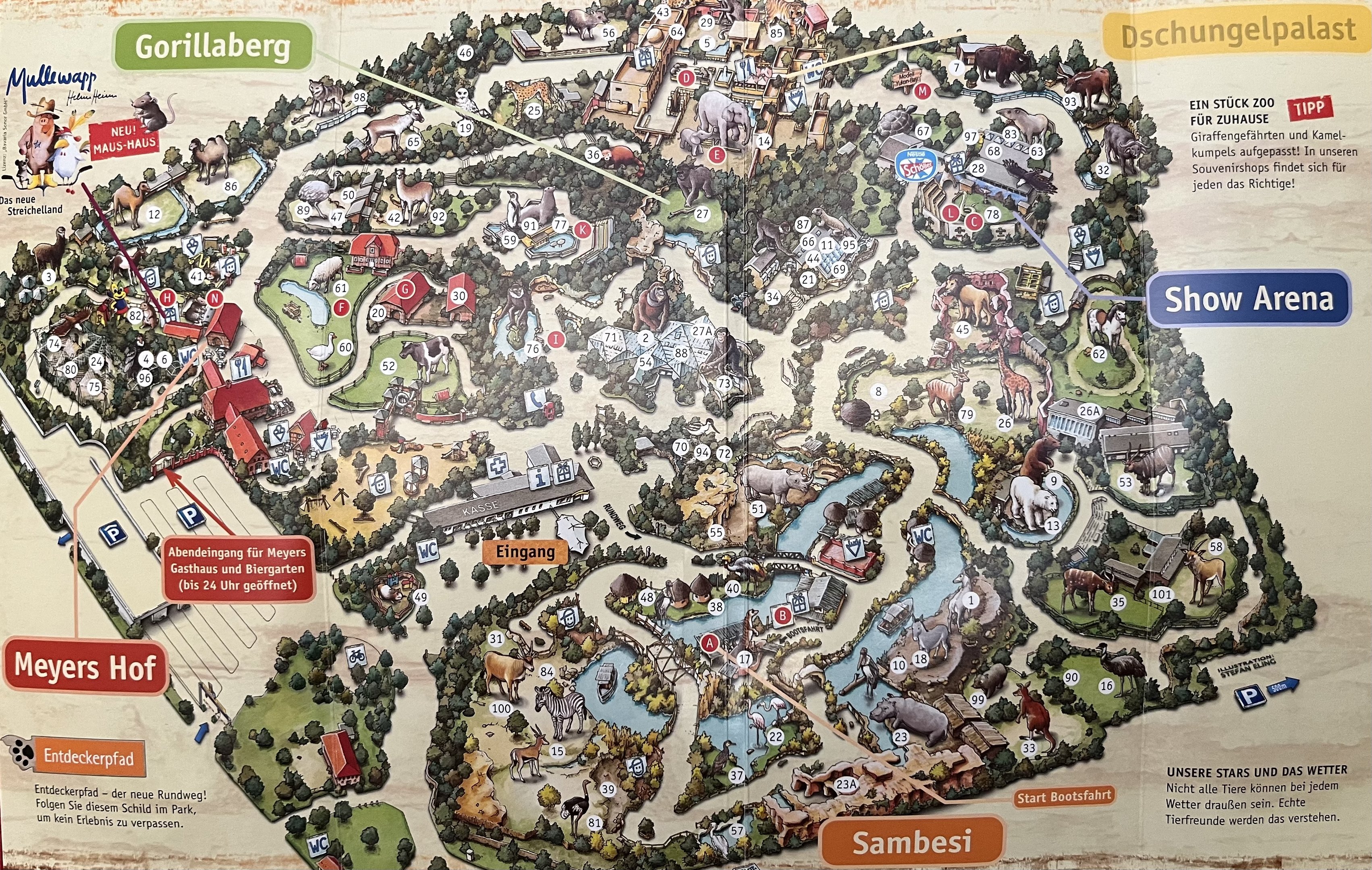 Zoo Map - 2003/04