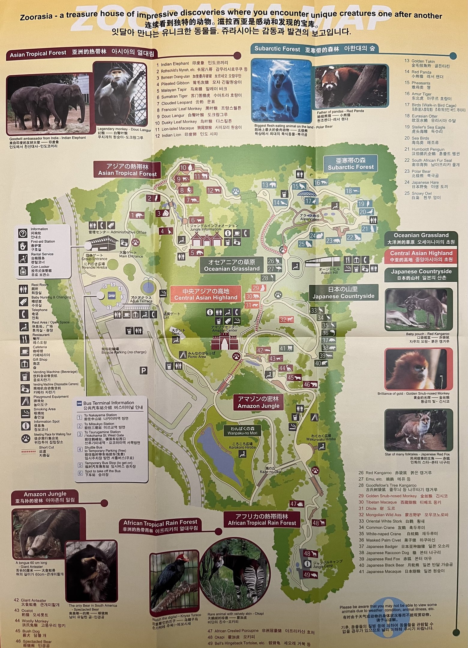 Zoo Map - 2003
