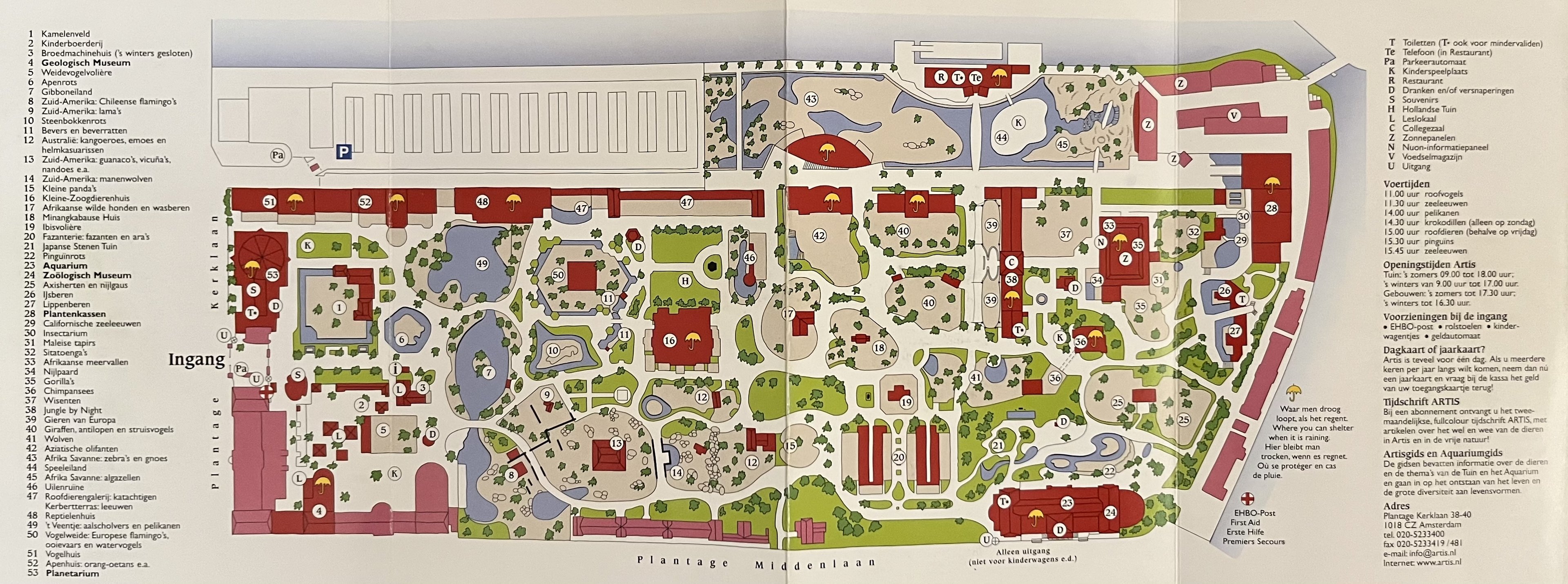 Zoo Map - 2003