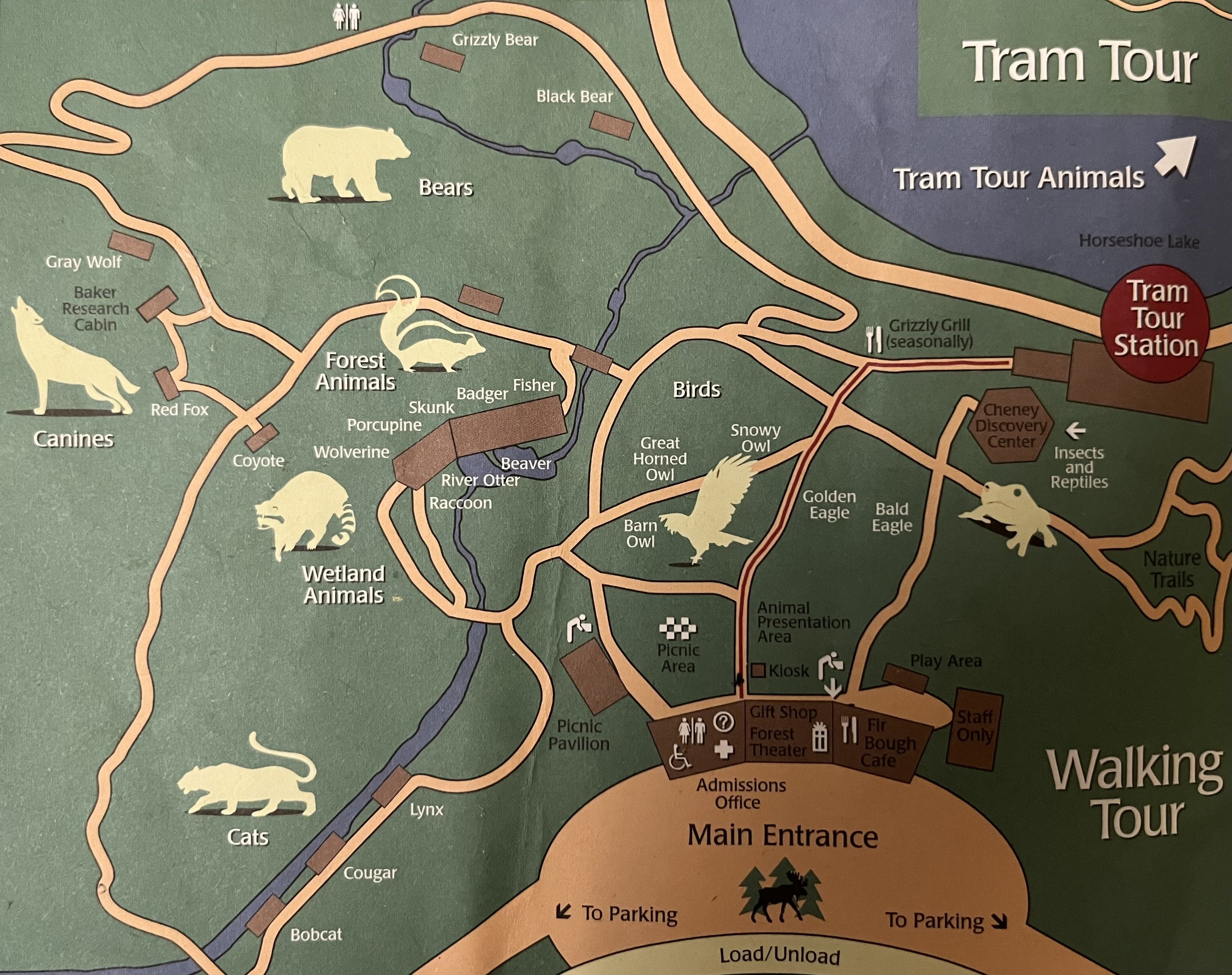 Zoo Map - 2005 (Walking Tour)