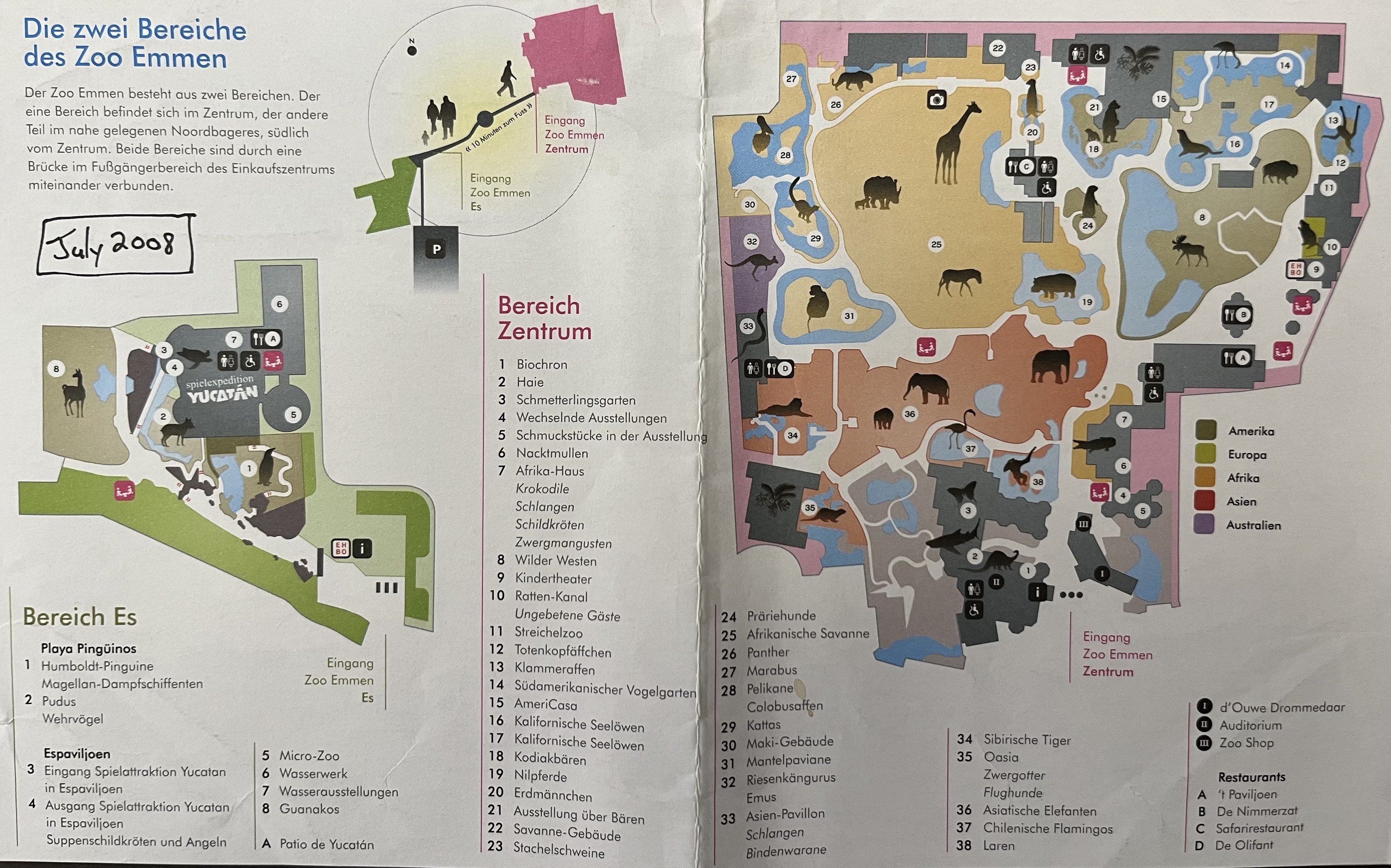 Zoo Map - 2008