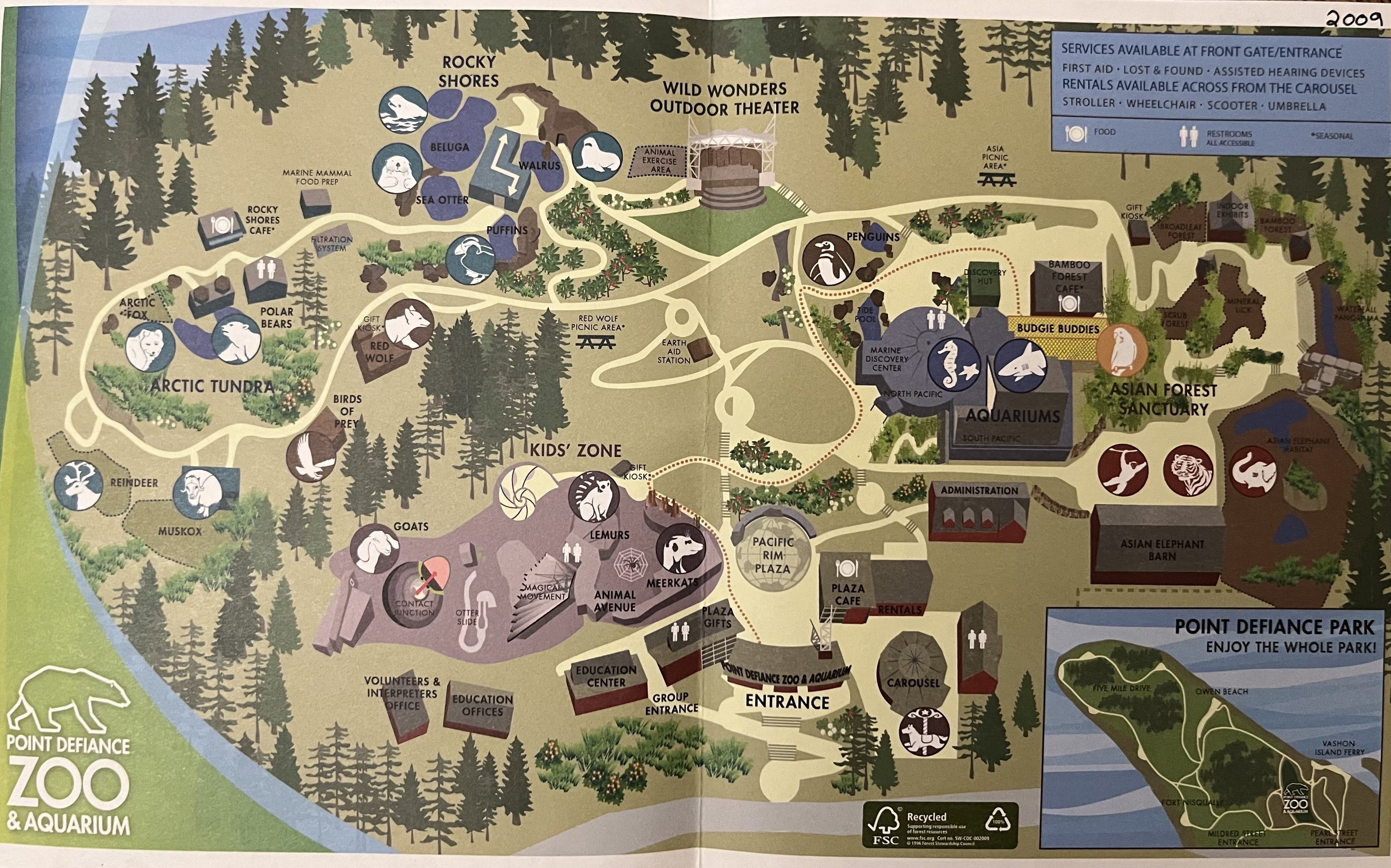 Zoo Map - 2009