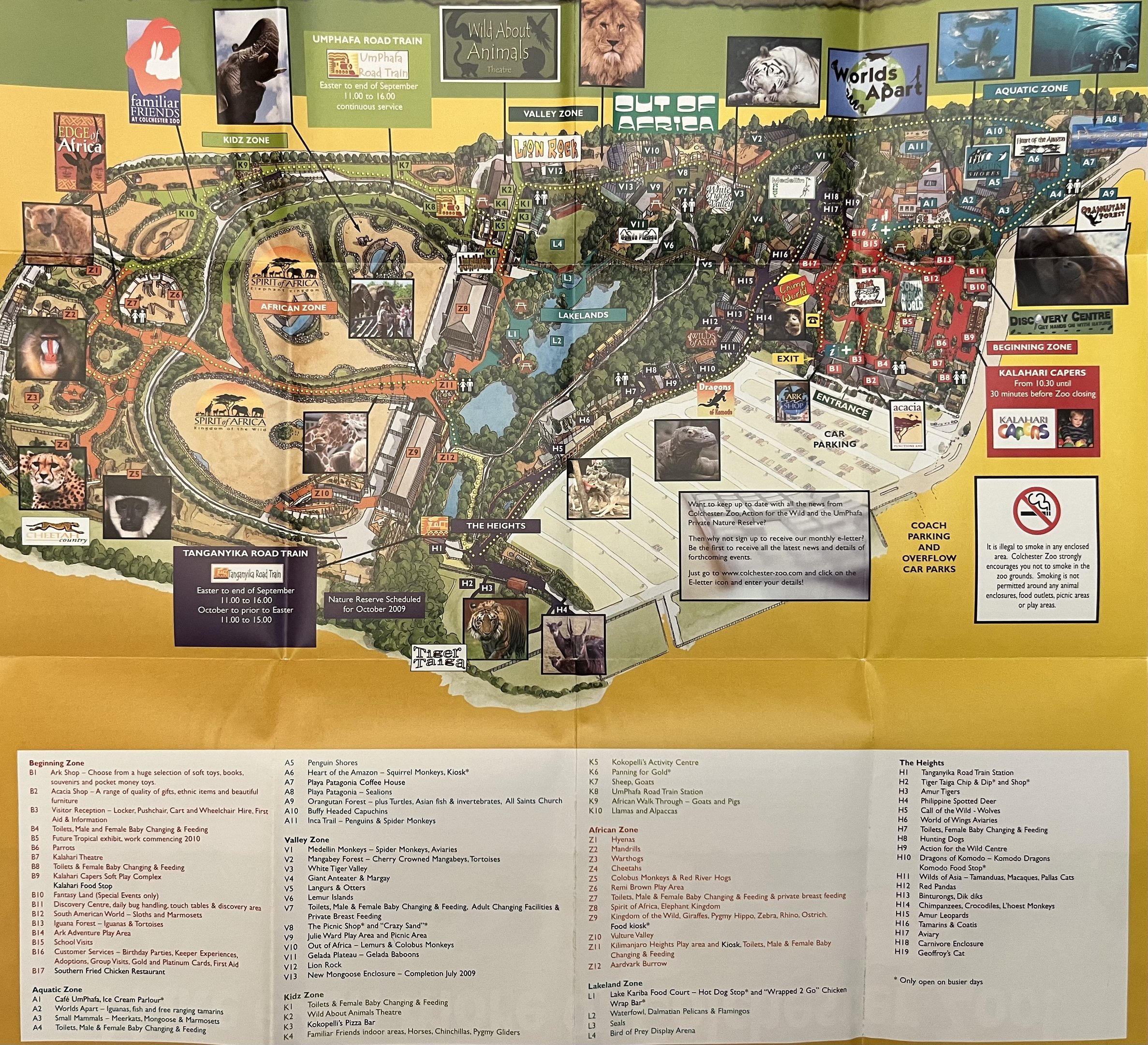 Zoo Map - 2009