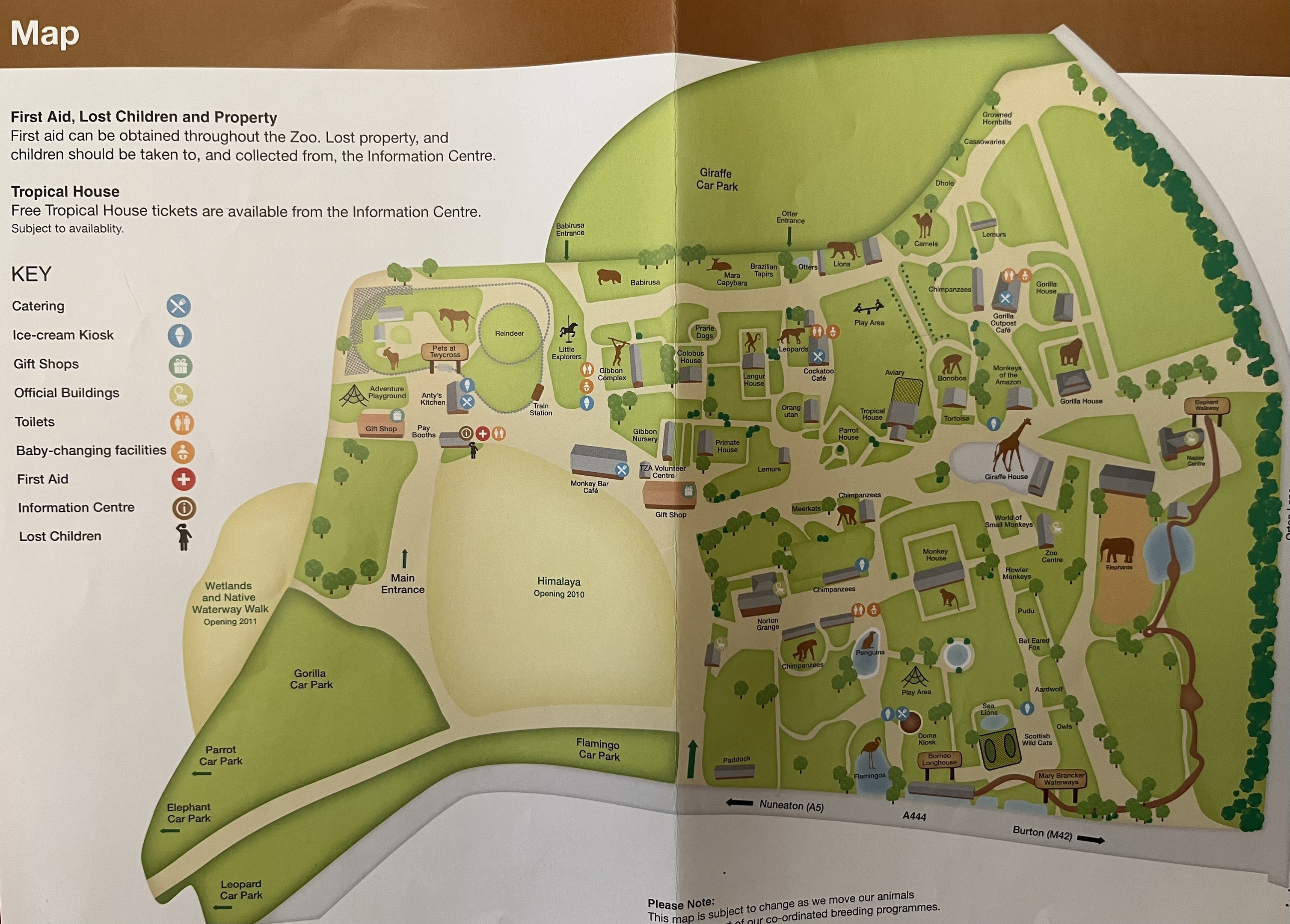 Zoo Map - 2009