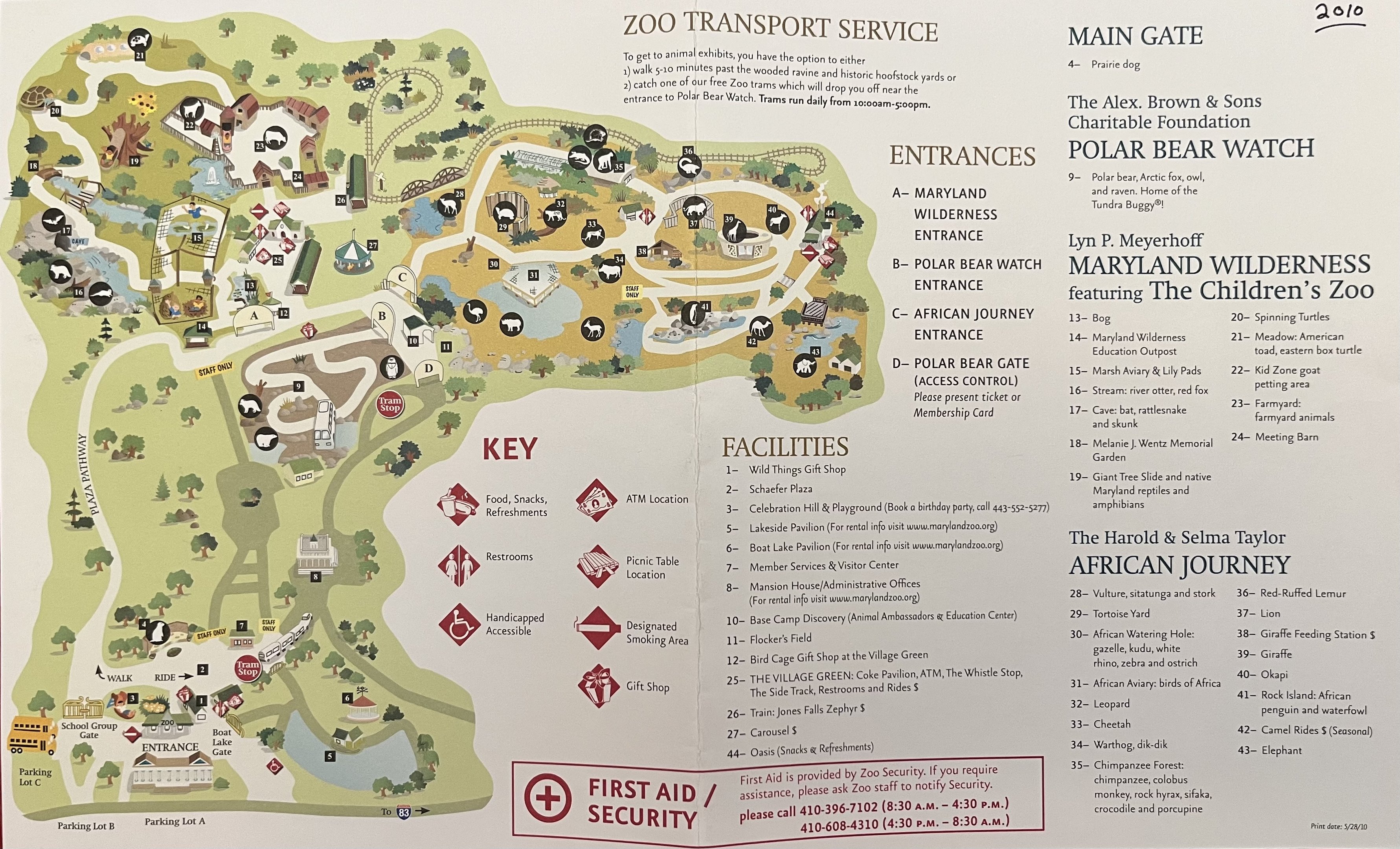 Zoo Map - 2010