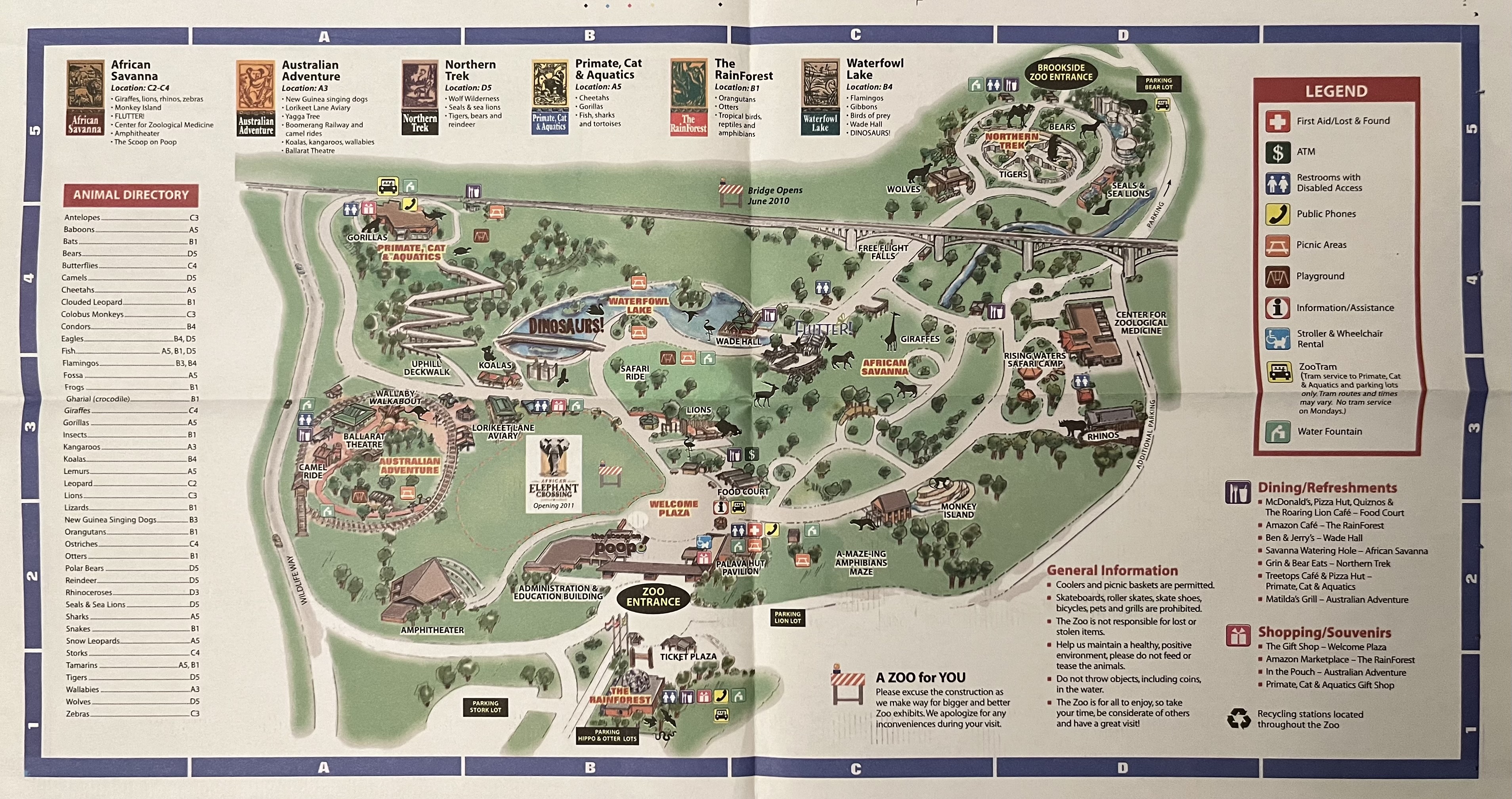 Zoo Map - 2010