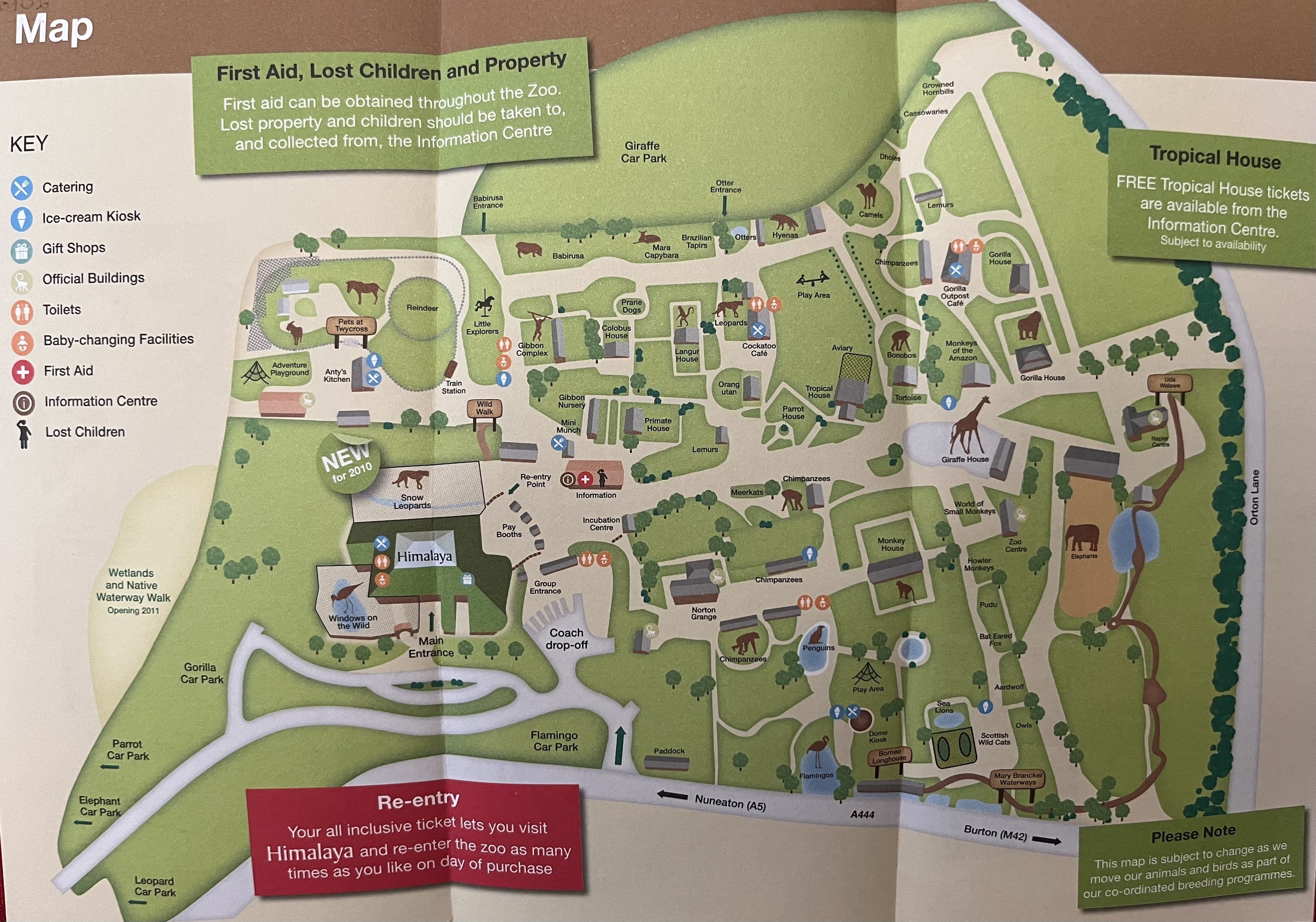 Zoo Map - 2010
