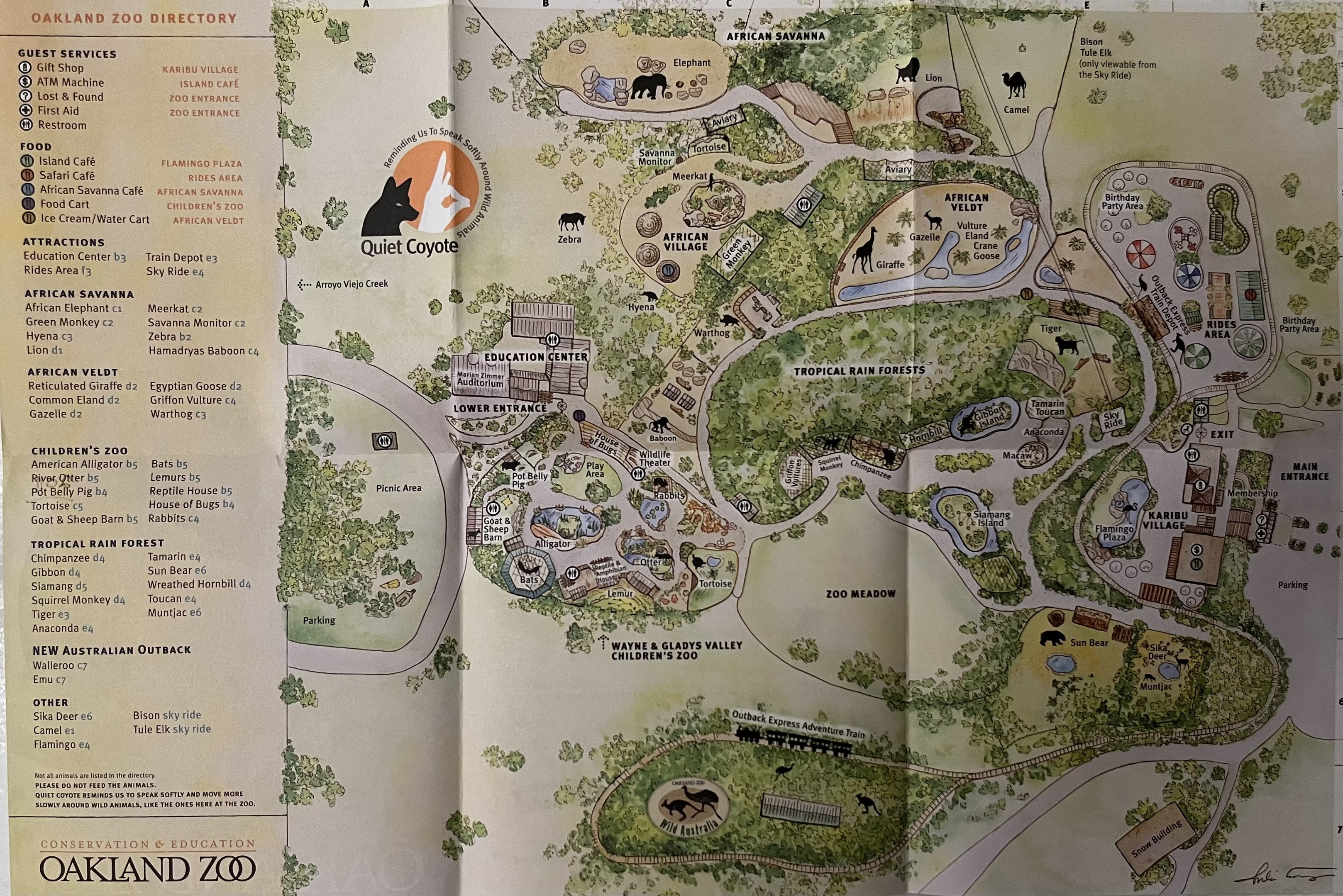 Zoo Map - 2011