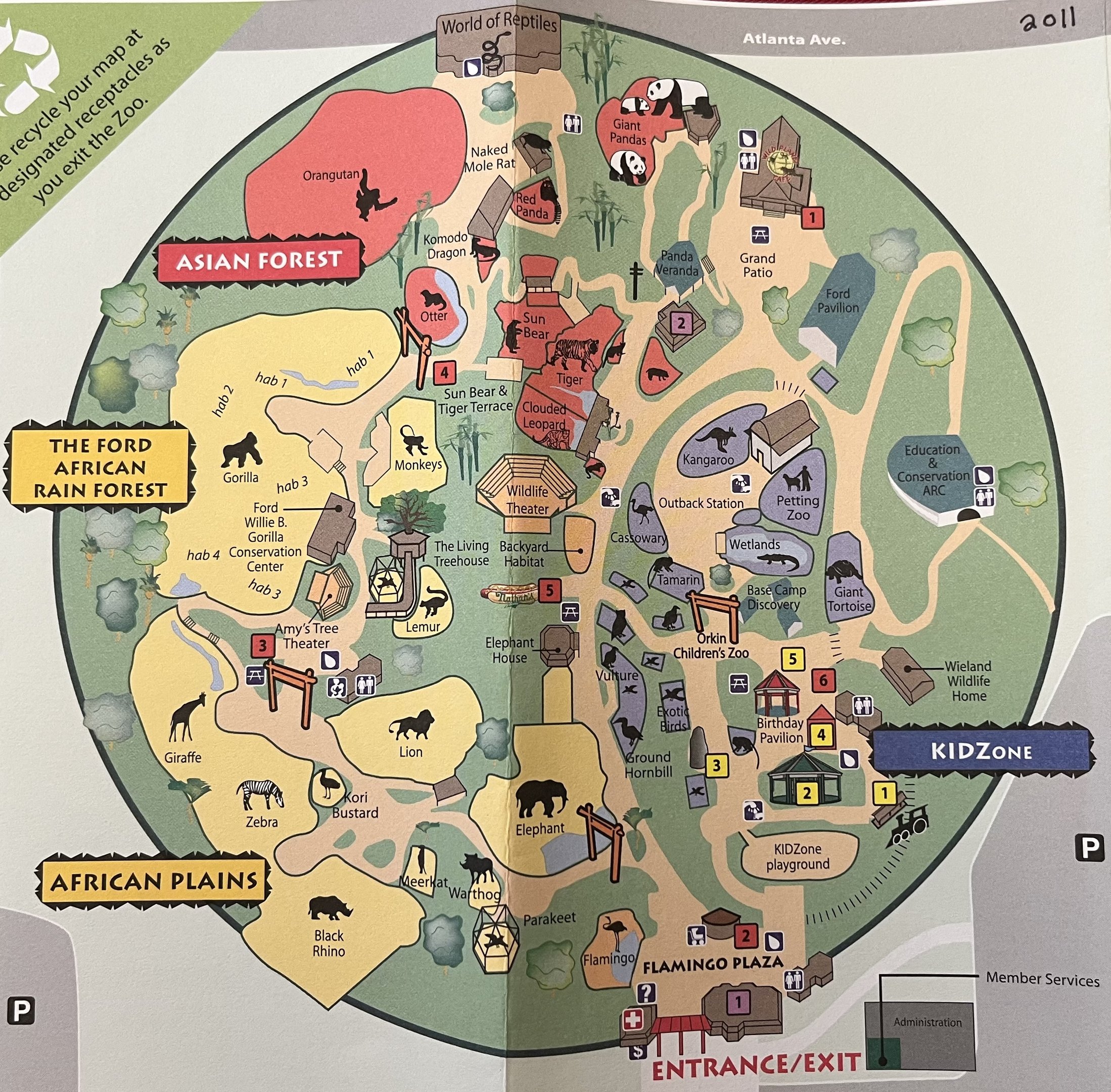 Zoo Map - 2011