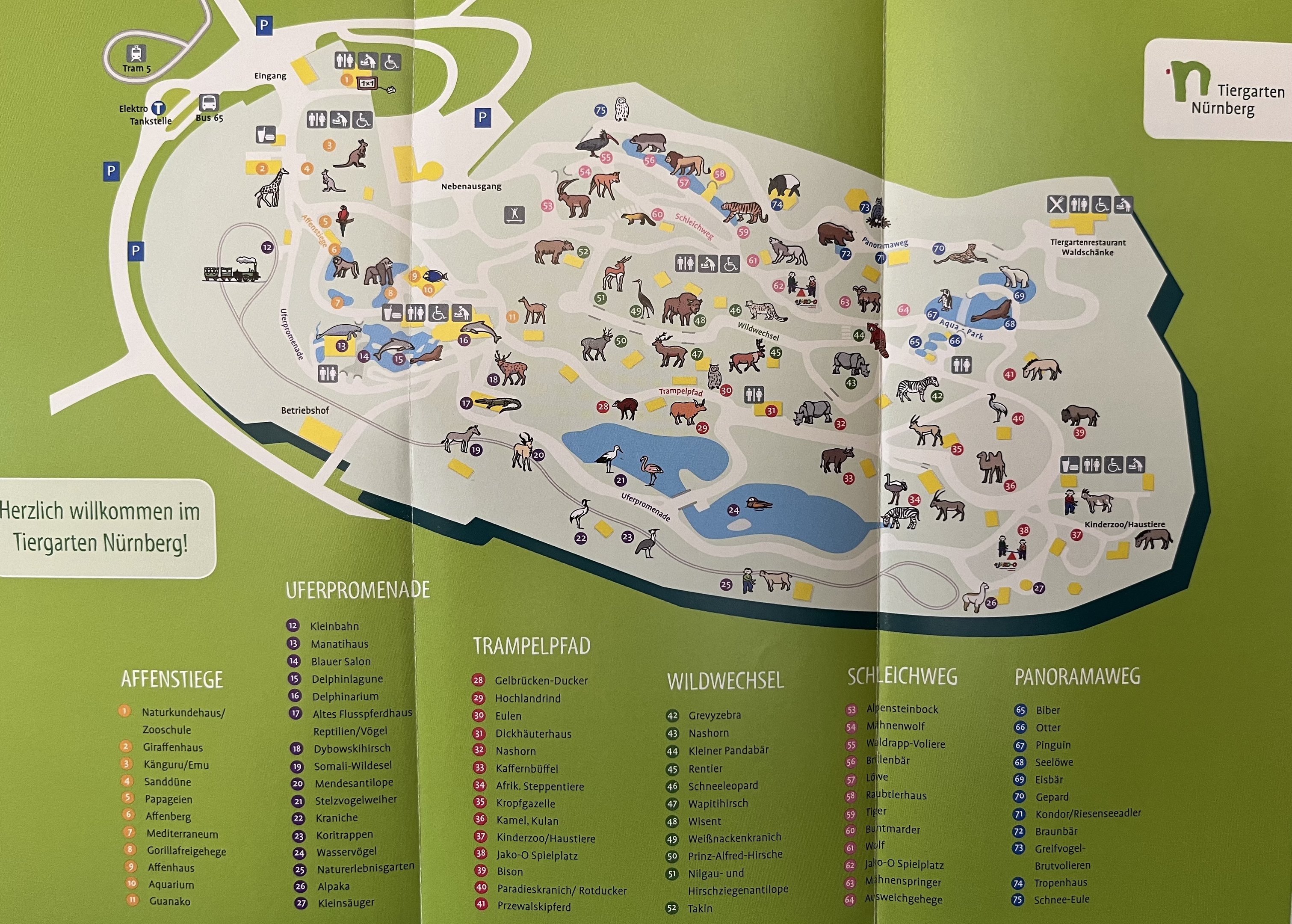 Zoo Map - 2012 (German)