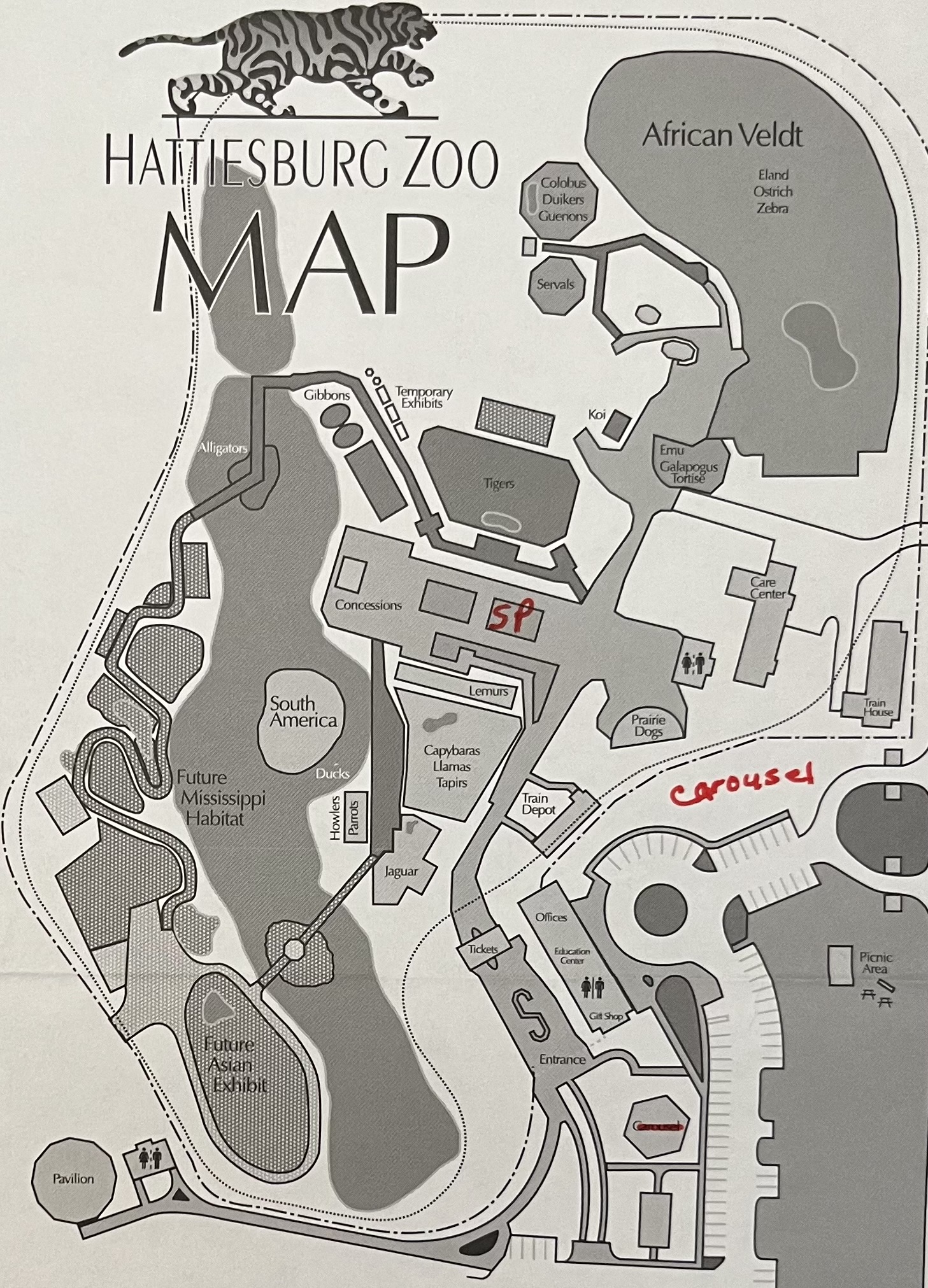 Zoo Map - 2012