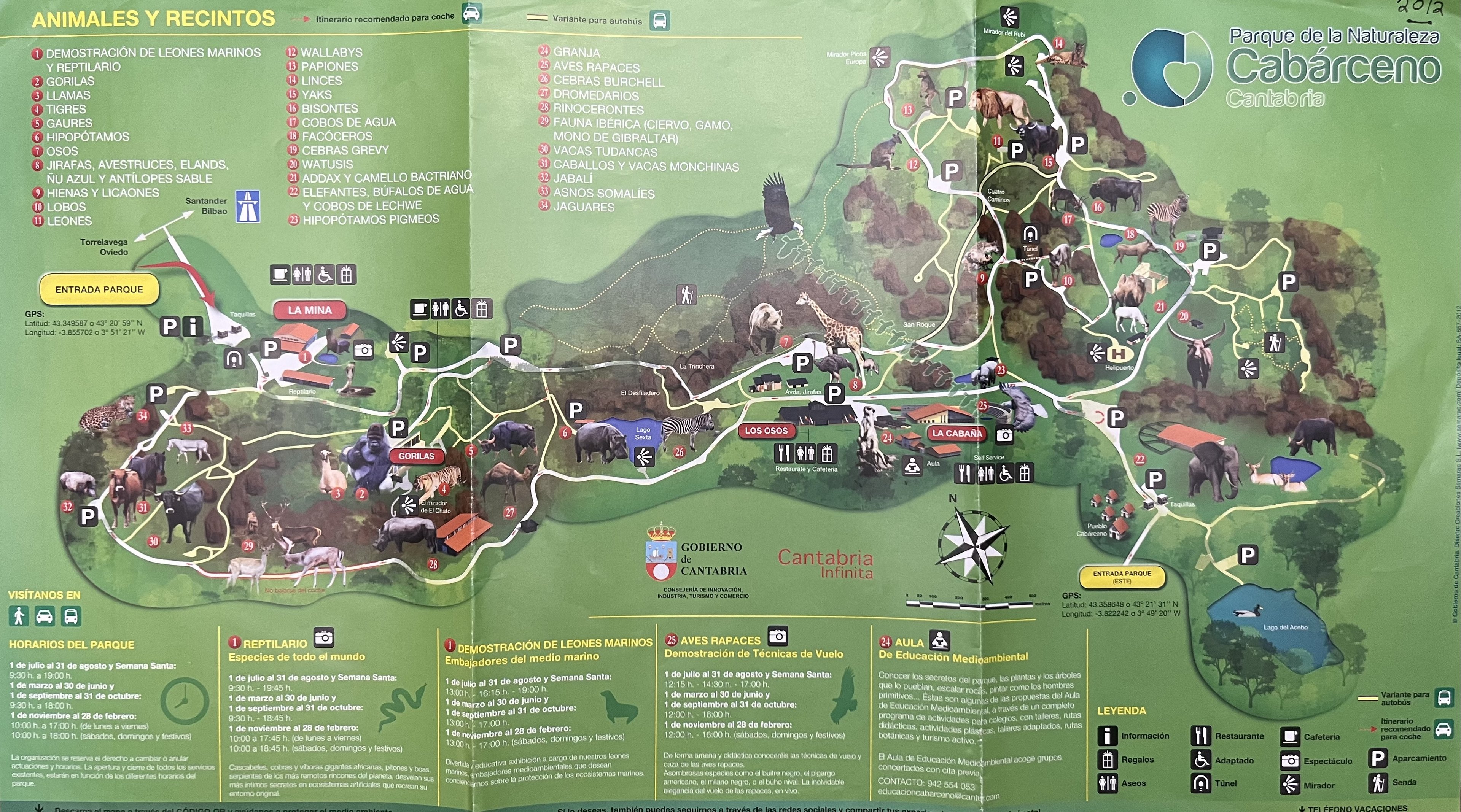 Zoo Map - 2012