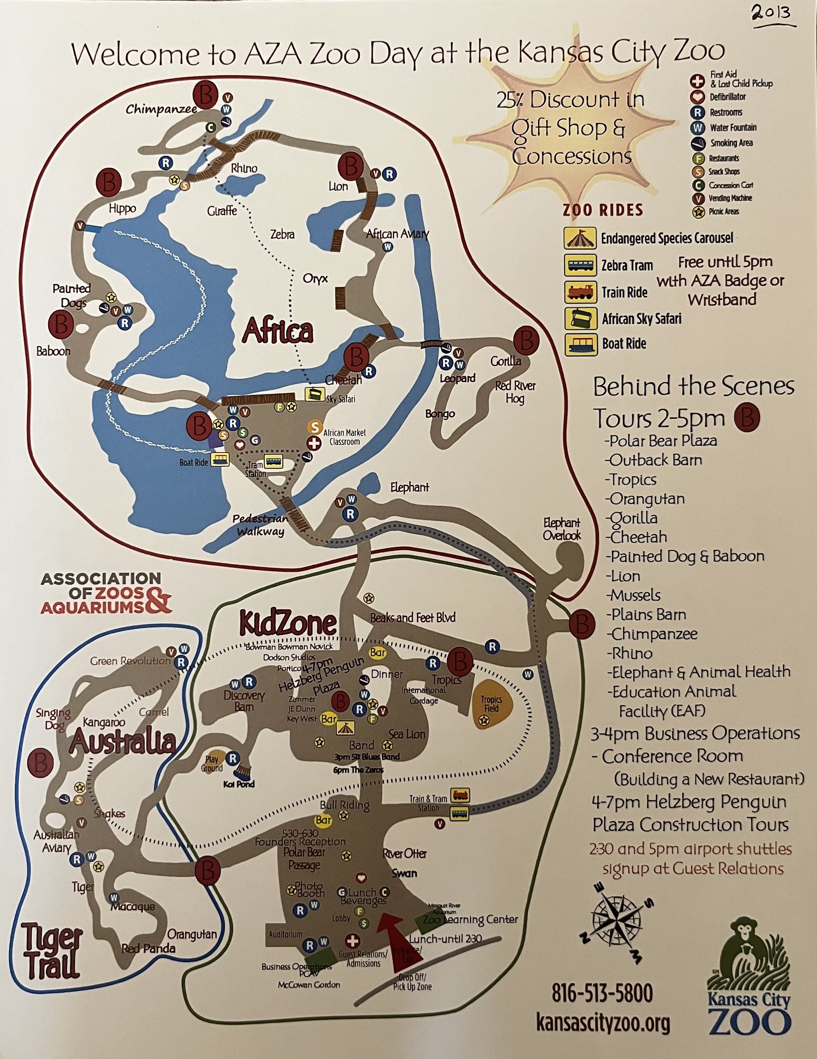 Zoo Map - 2013 (AZA Special Map)