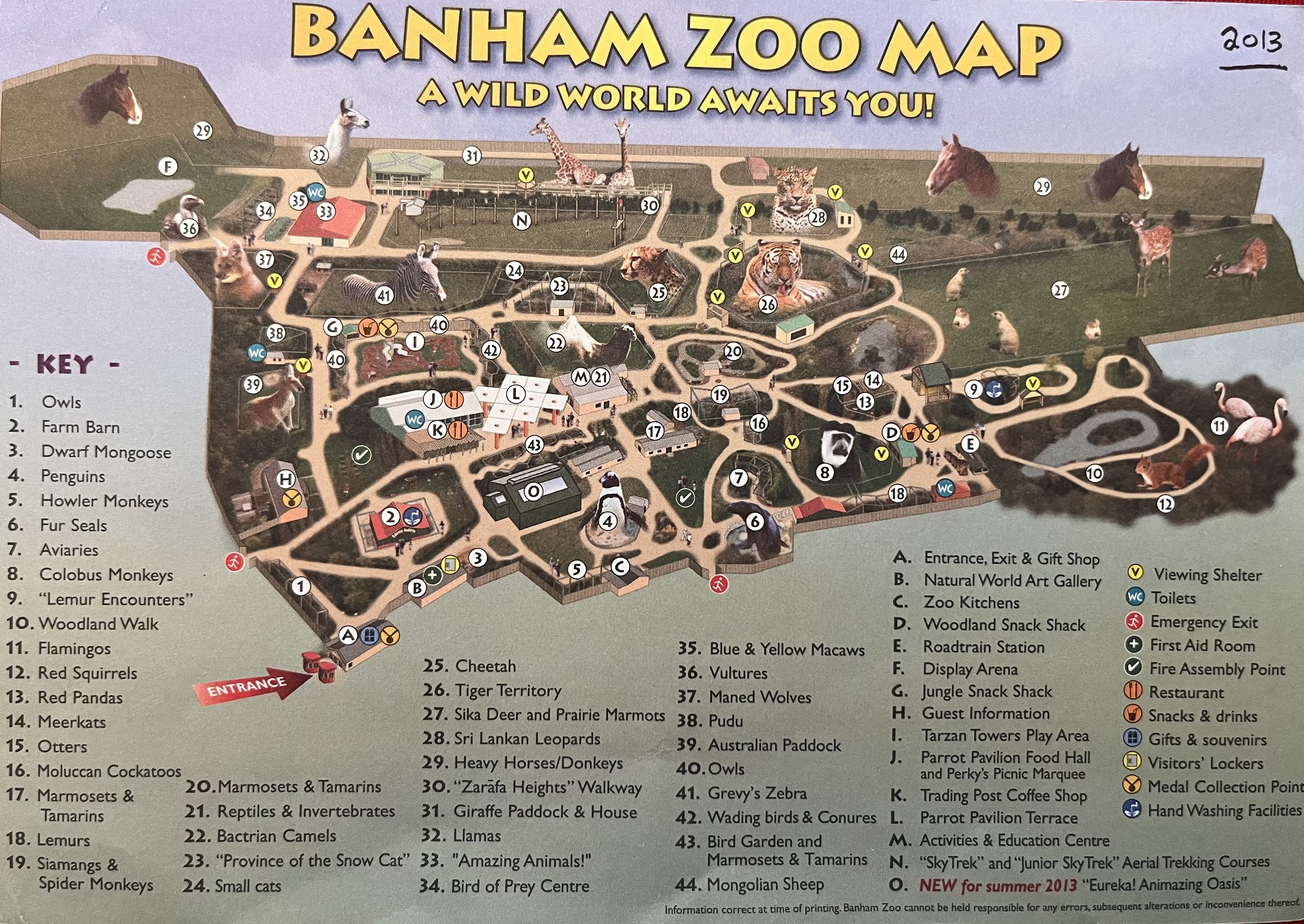 Zoo Map - 2013