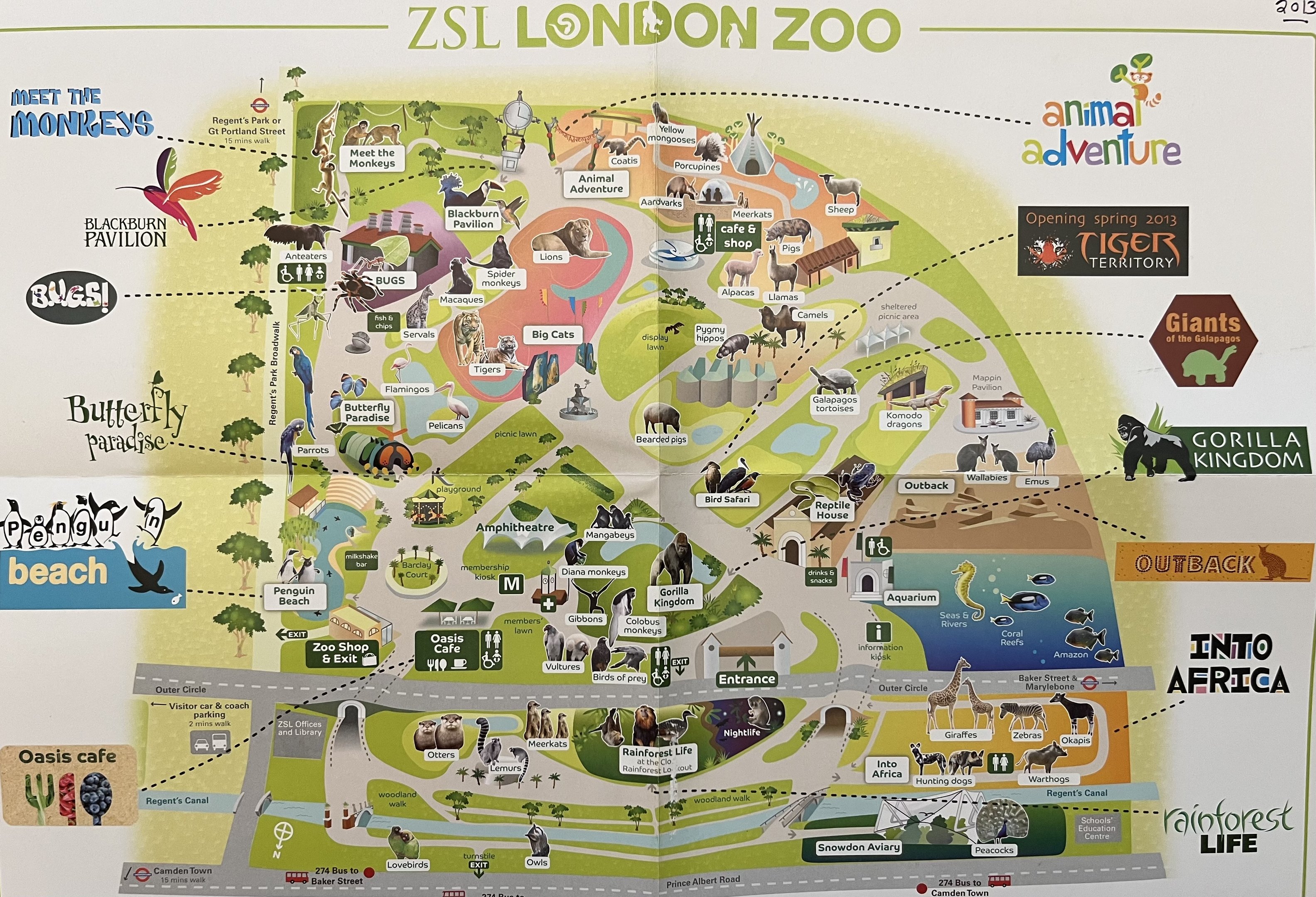 Zoo Map - 2013