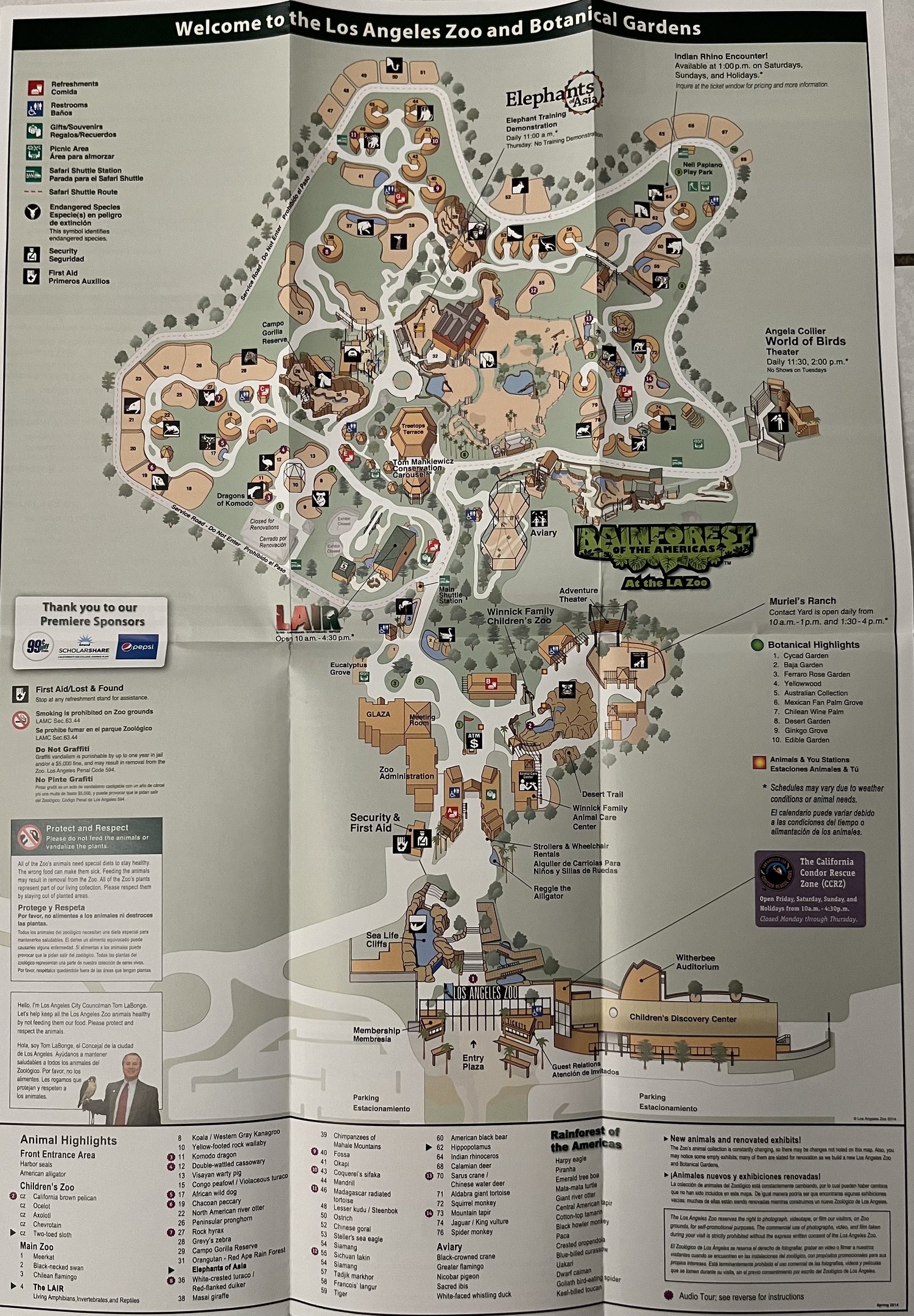 Zoo Map - 2014