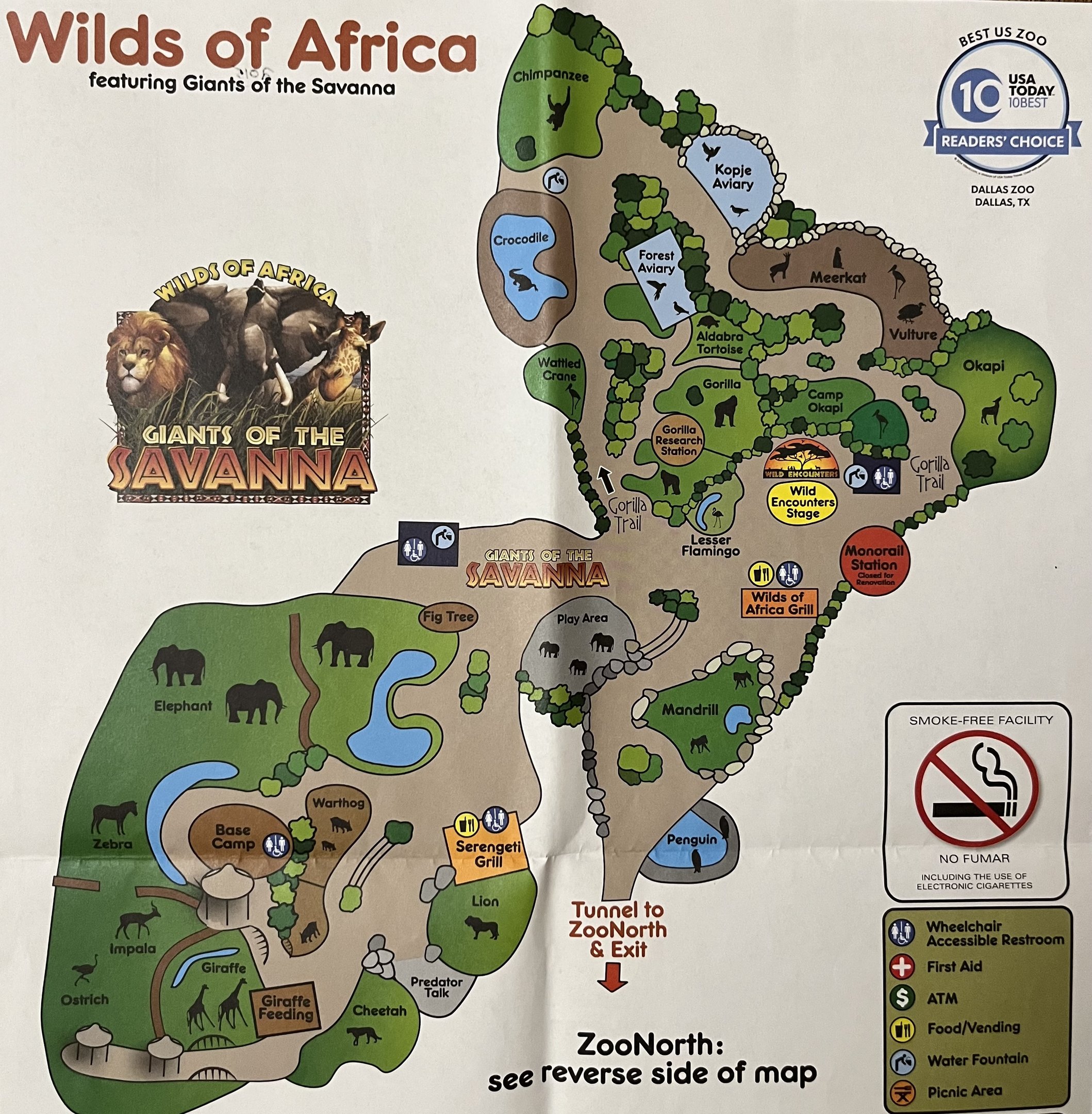 Zoo Map - 2015 (Wilds of Africa)