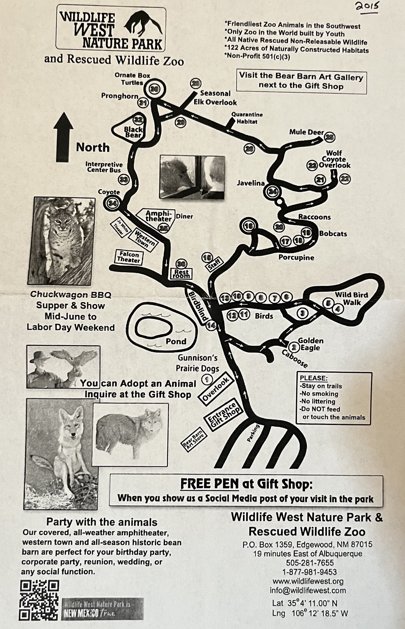 Zoo Map - 2015