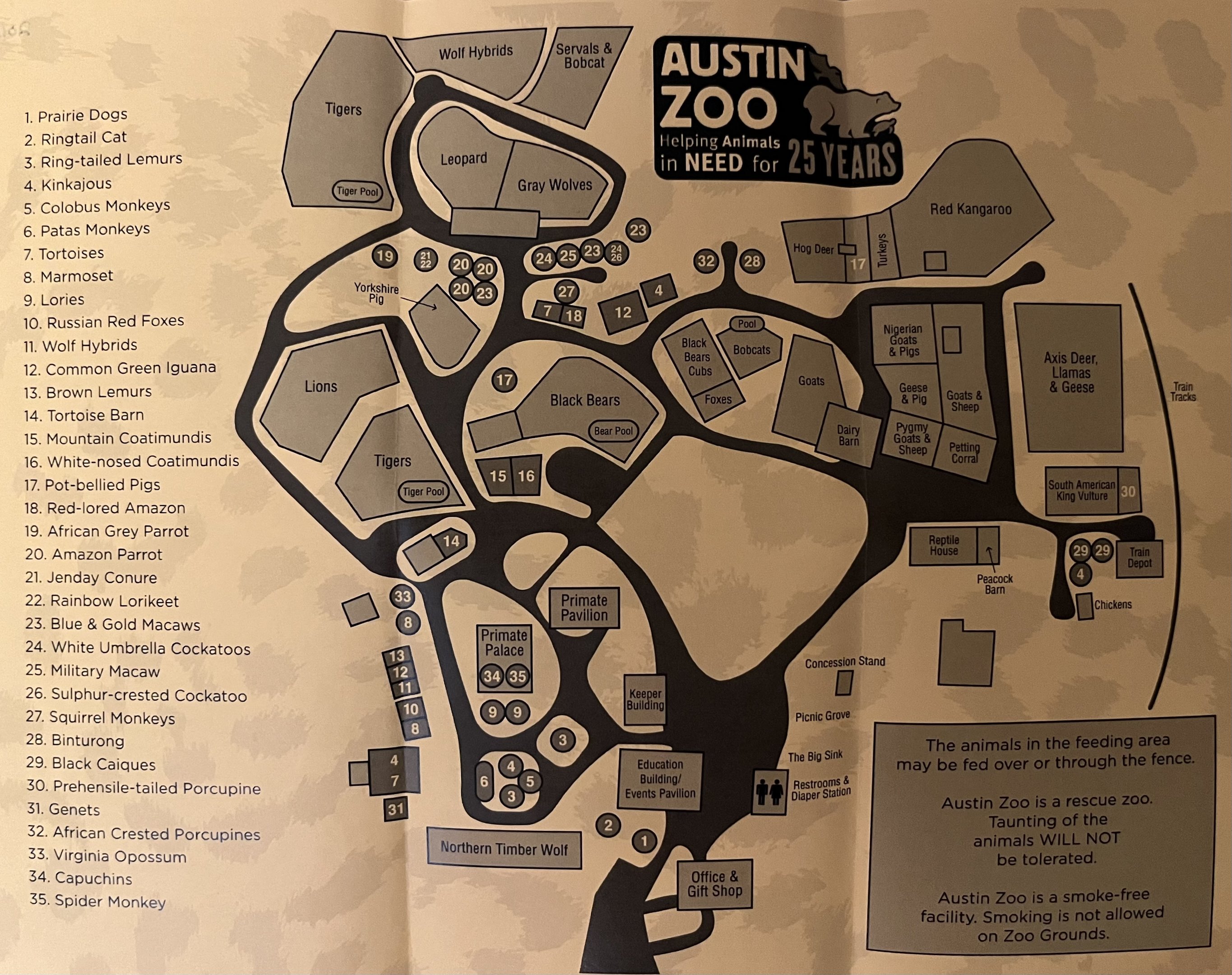 Zoo Map - 2015