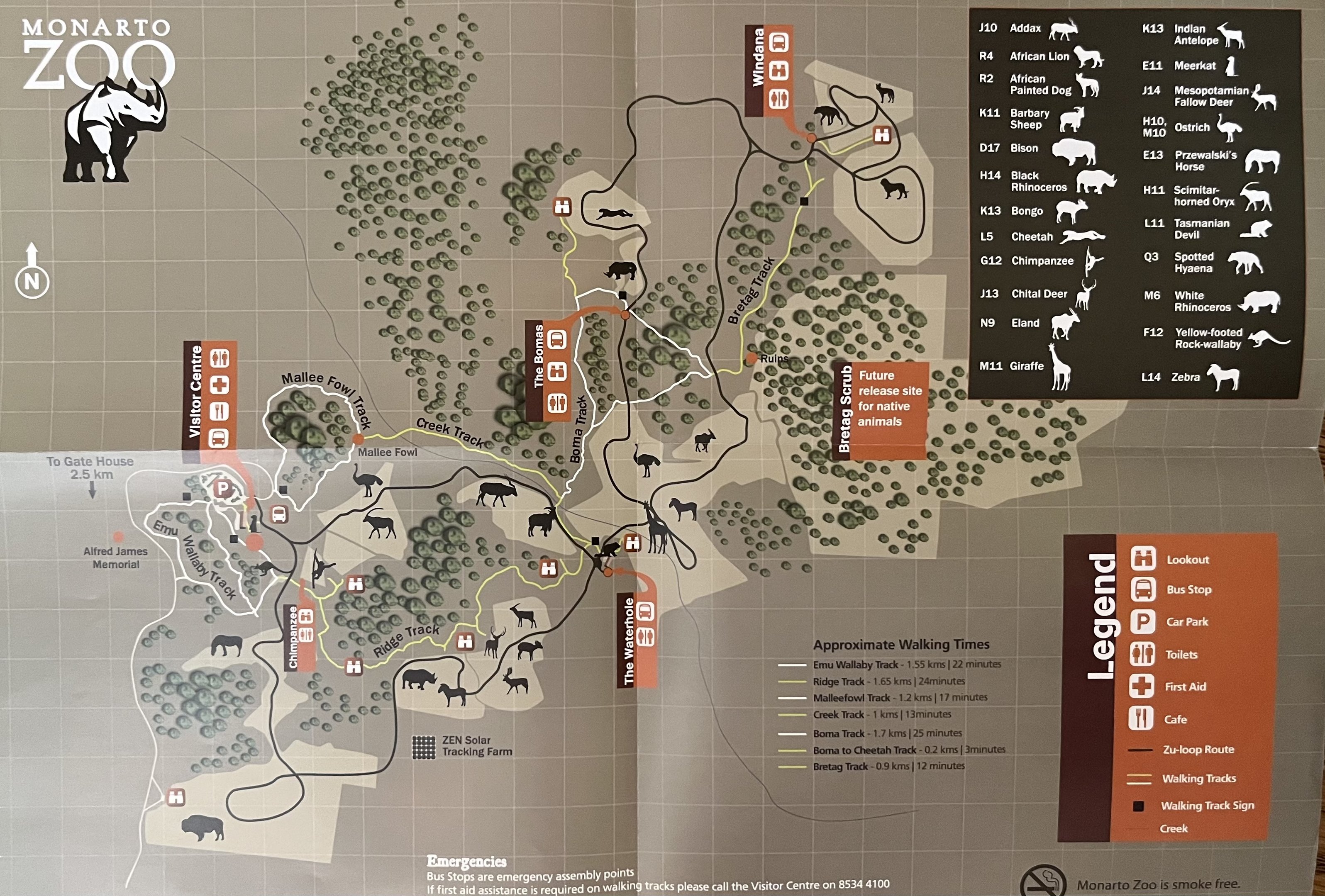 Zoo Map - 2015