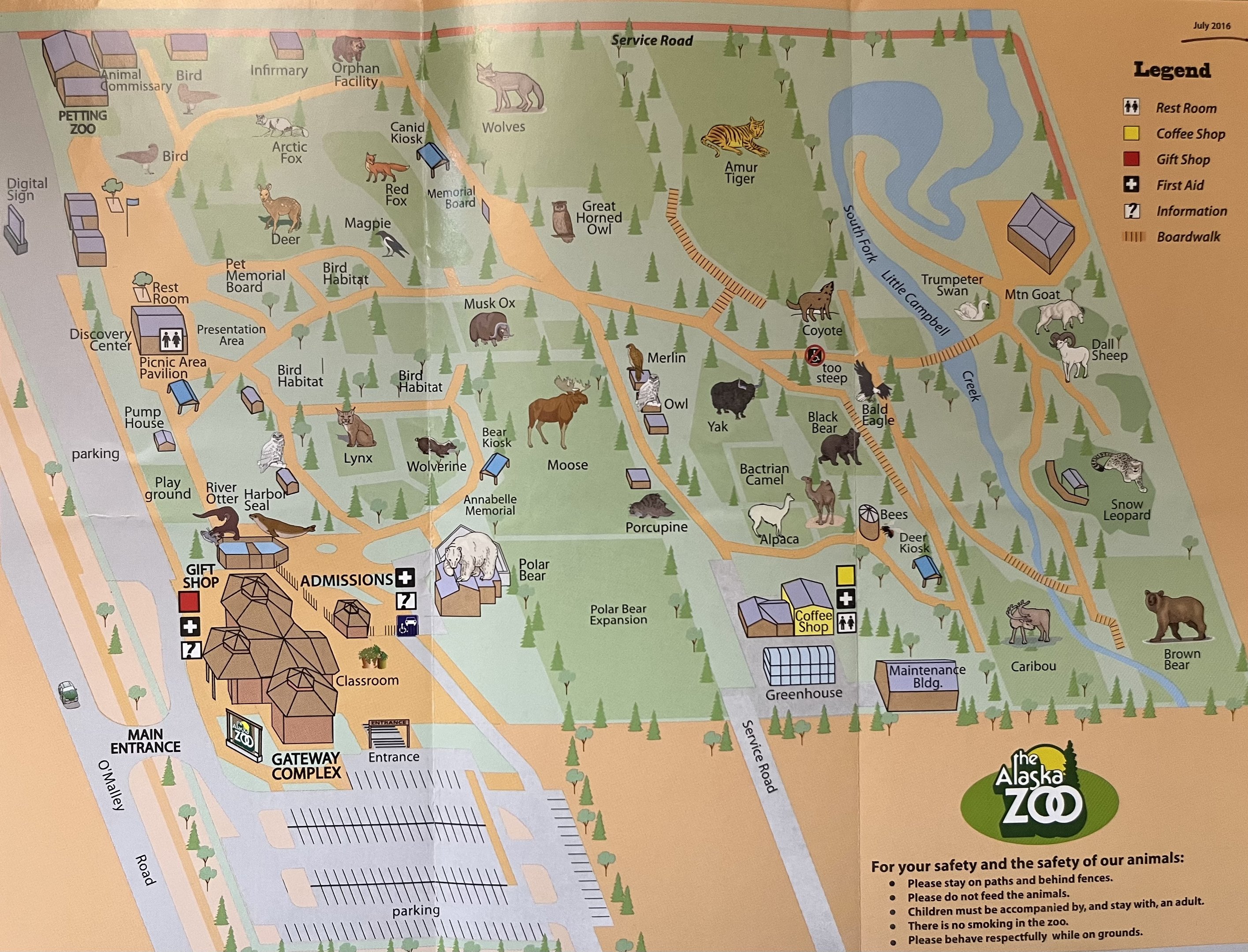 Zoo Map - 2016