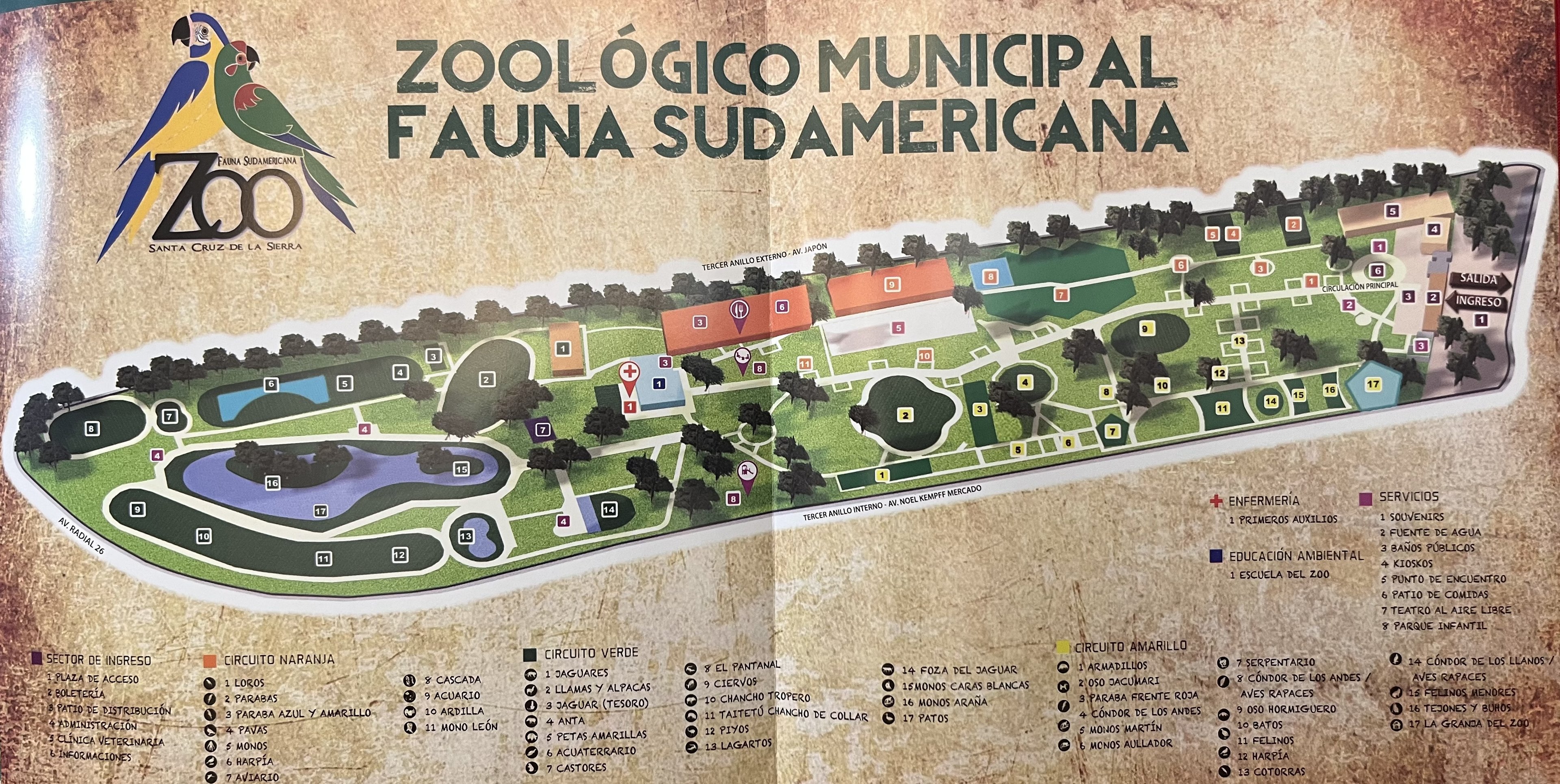Zoo Map - 2016
