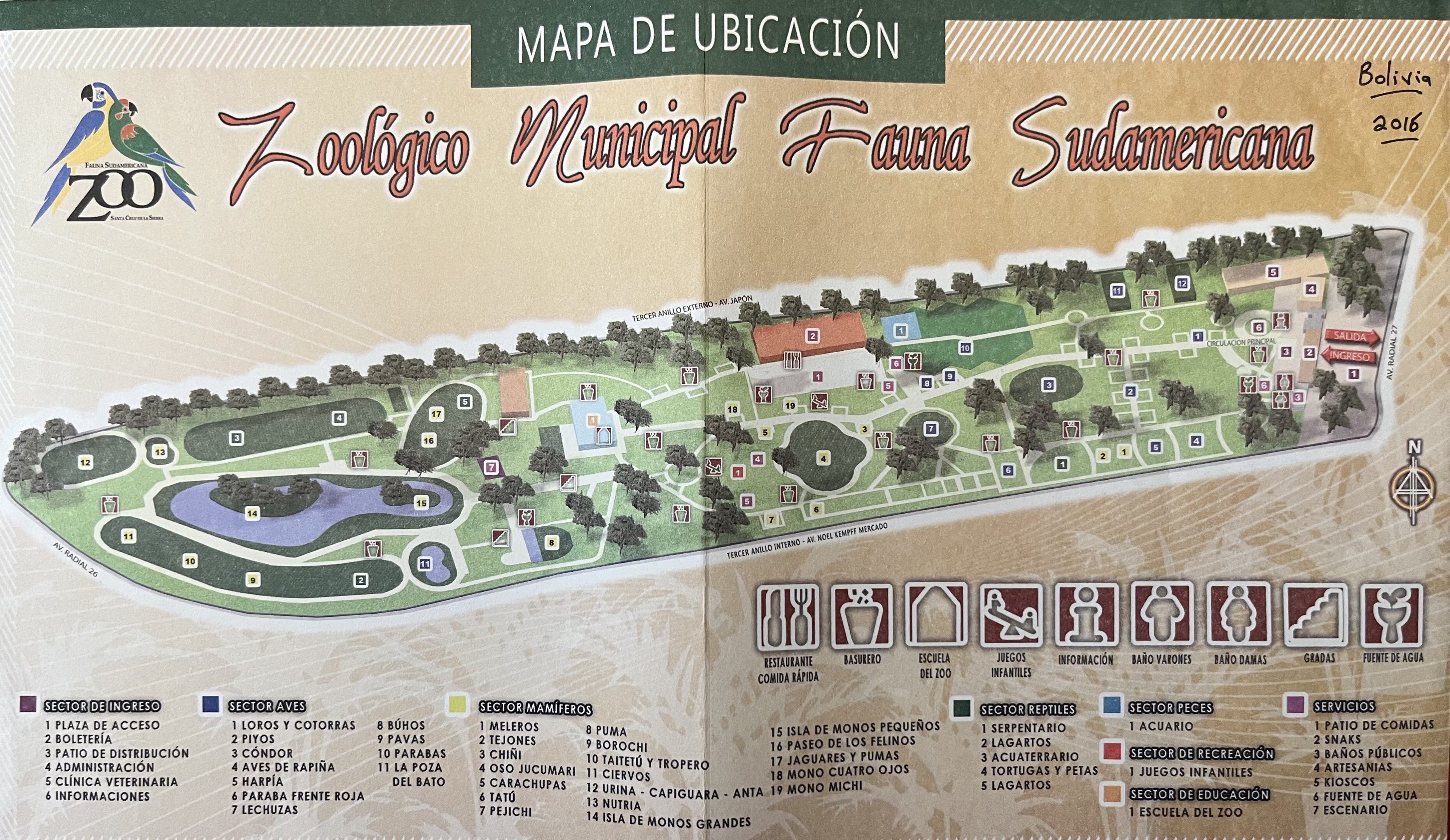 Zoo Map - 2016